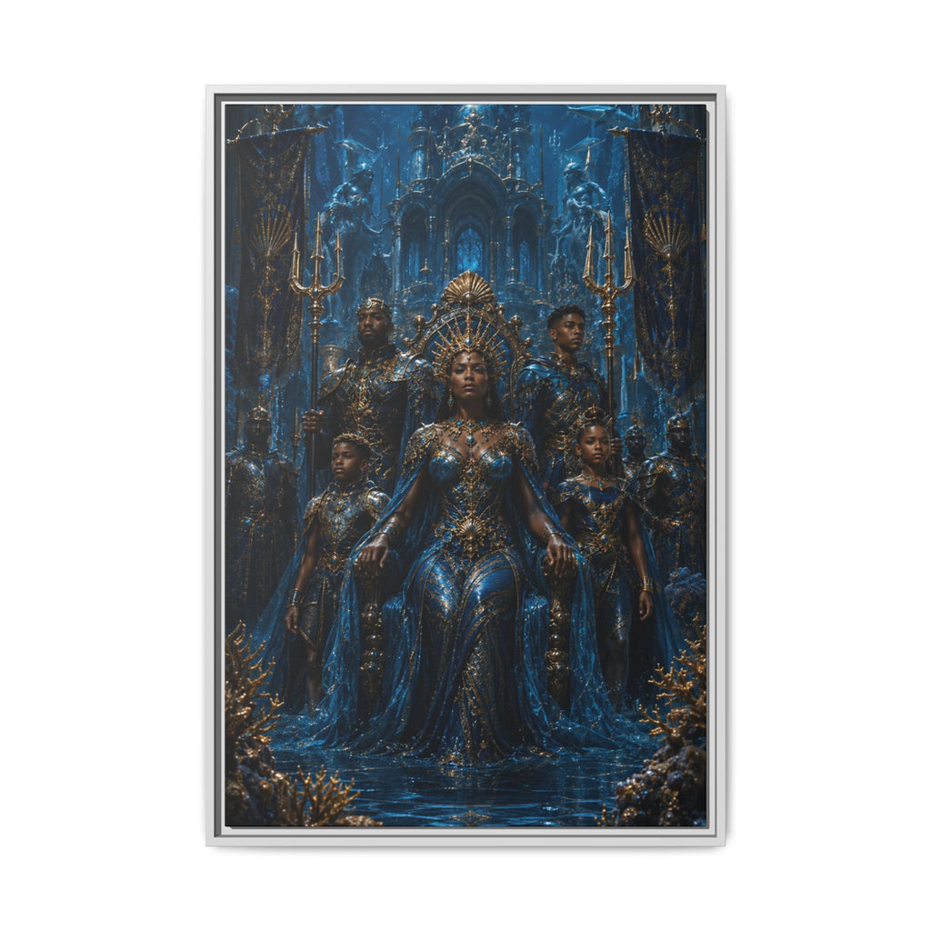 The War of Sacred Crowns: Empress of House Vaeloryn— Oceanic Fantasy Wall Art Fine Art Paper Print