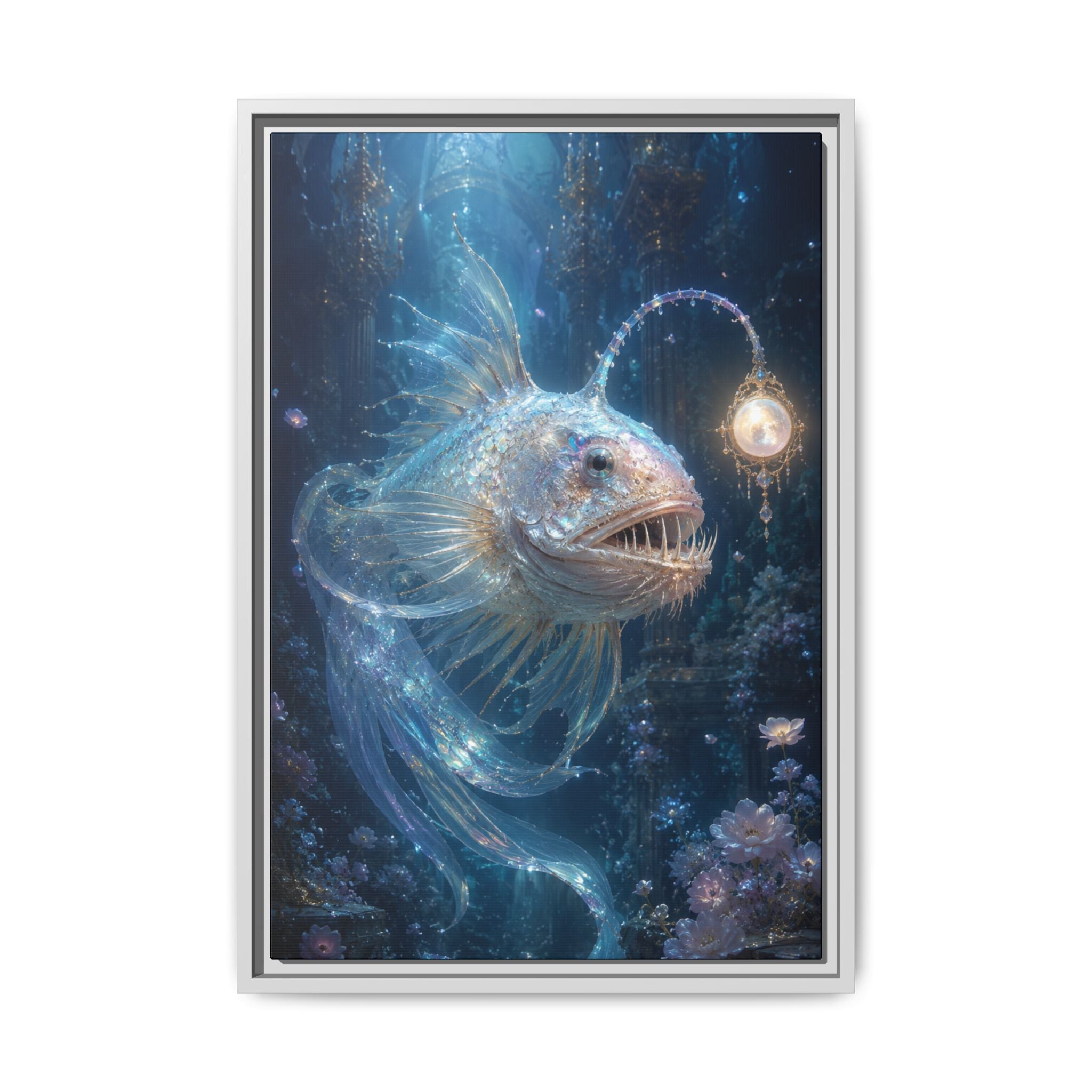 Anglerfish Fantasy Fine Art Paper Print — Ocean Wall Art