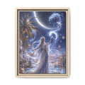 Celestial Goddess Fine Art Paper Print — Mystic Moonlight Wall Decor