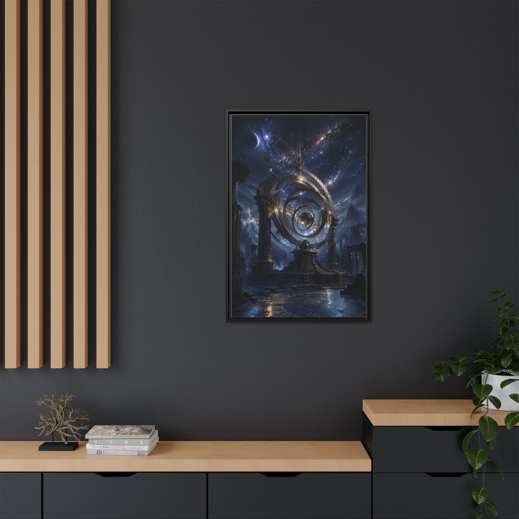 Mystical Astral Portal Matte Canvas Print — Framed Wall Art