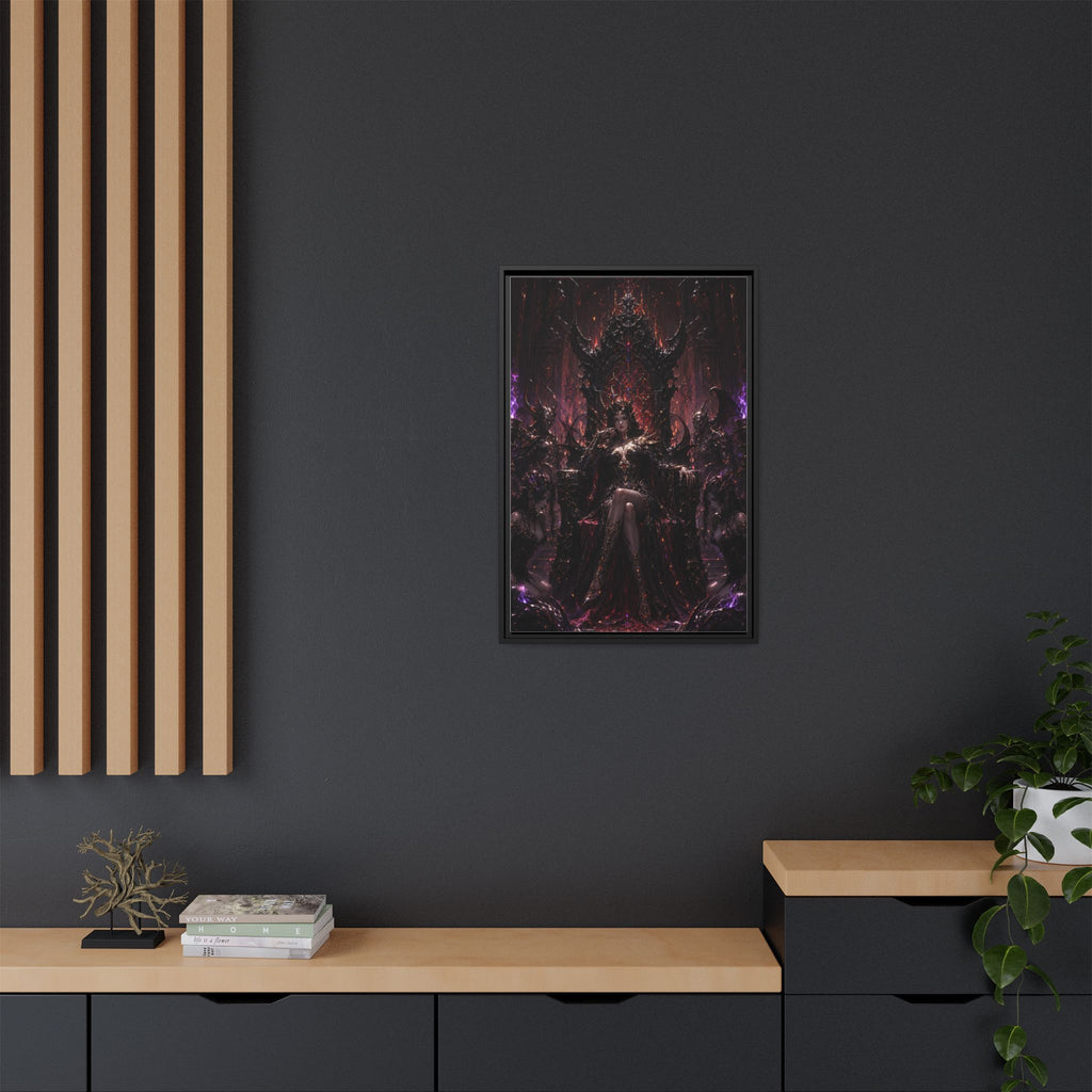 Dark Fantasy Queen Matte Canvas Framed Art