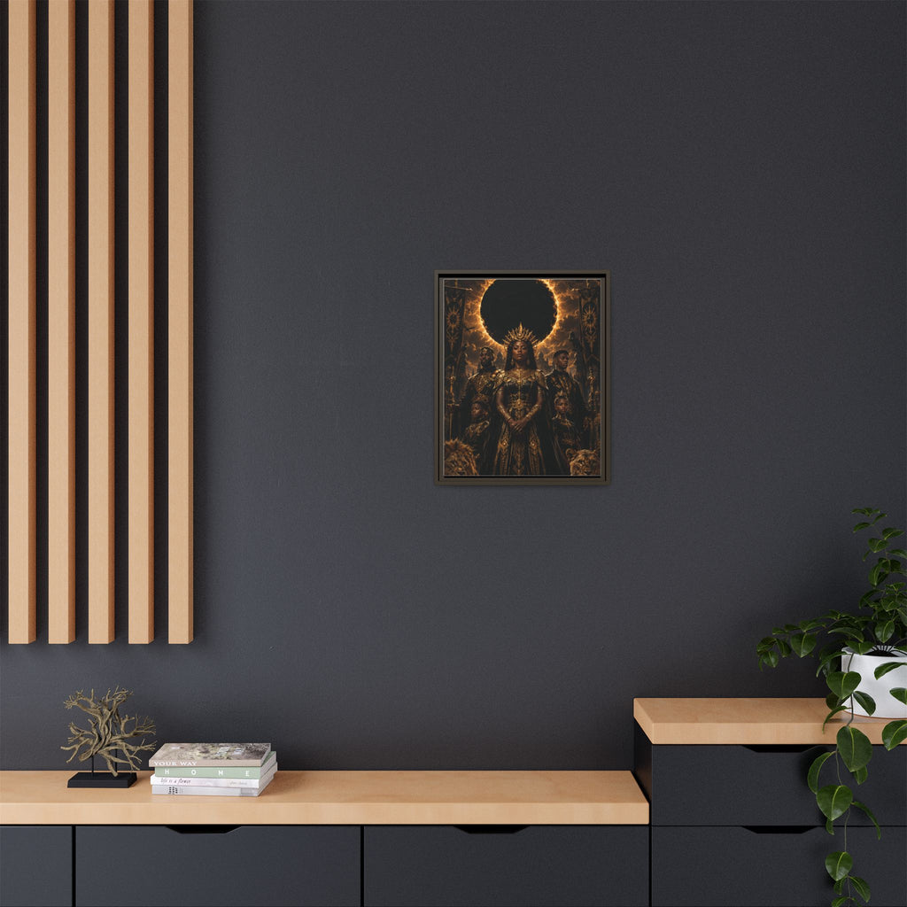 Regal Eclipse Matte Canvas Print — Framed Art Poster