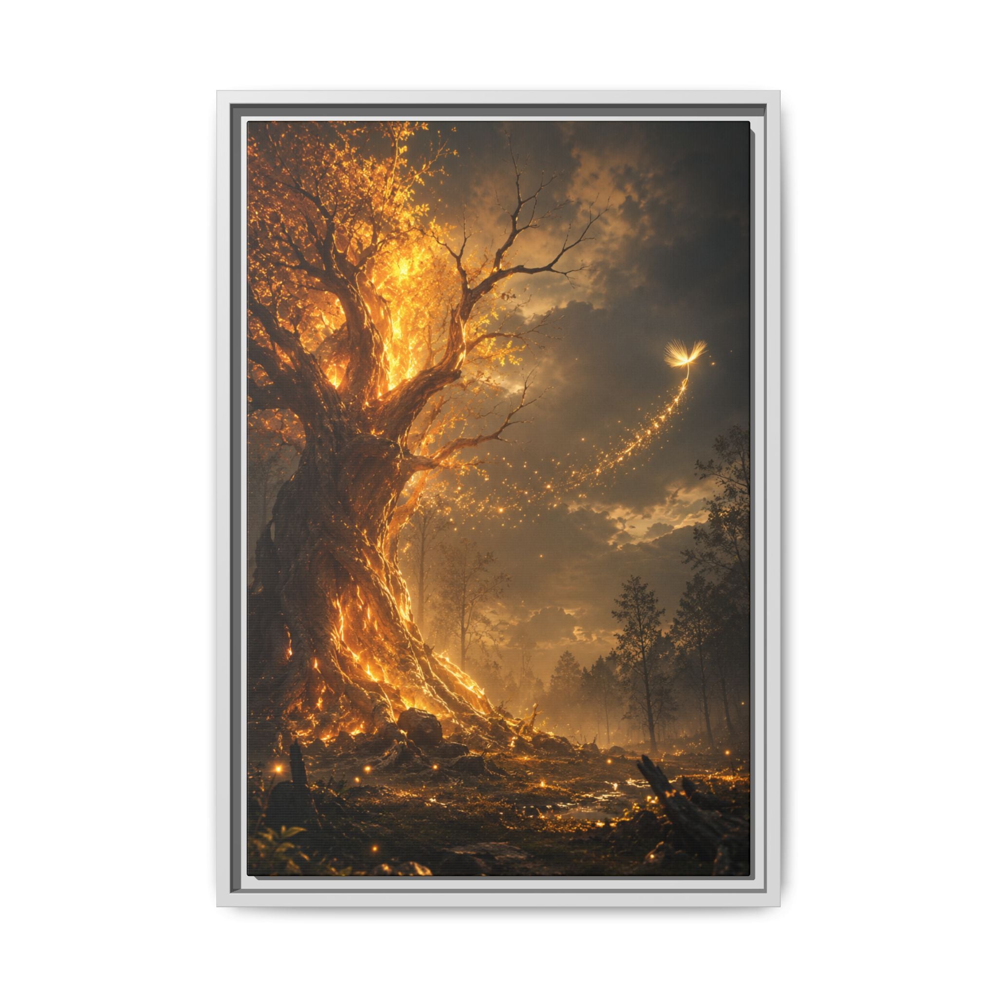 Fine Art Paper Print — Glowing Enchanted Tree Wall Art