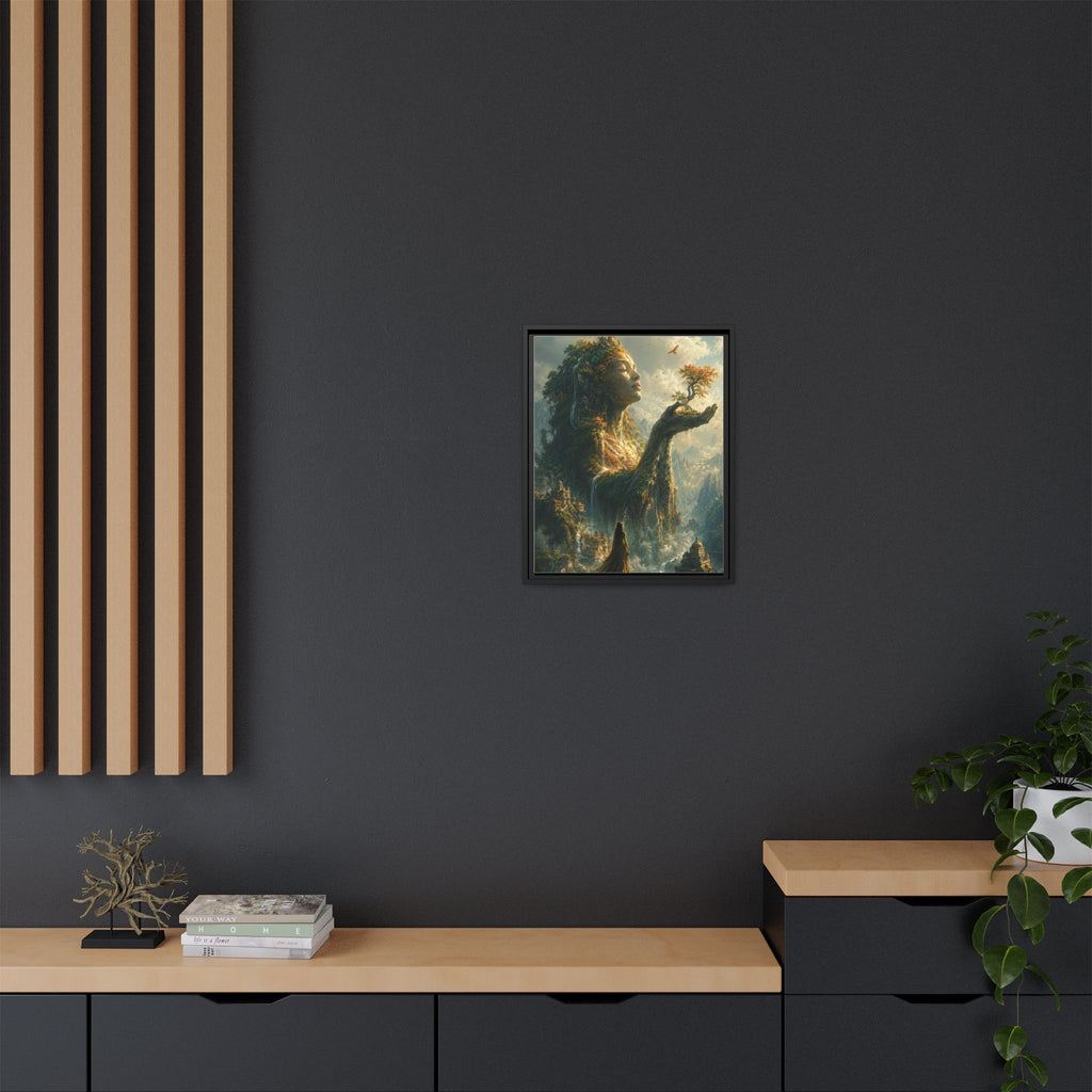 Framed Matte Canvas - Earth Goddess Fantasy Wall Art
