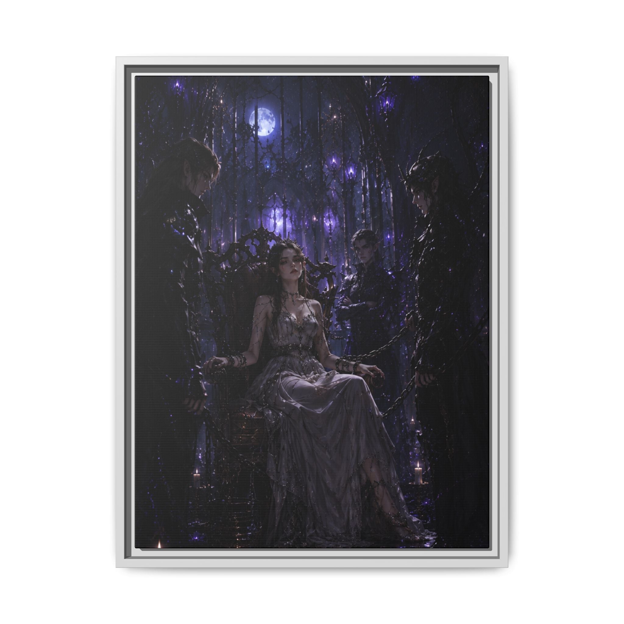 Gothic Moonlit Enchantment Fine Art Paper Print Art