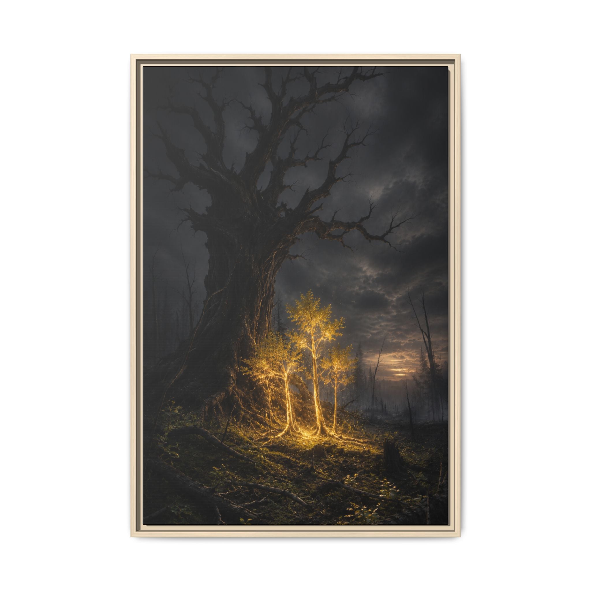 Fine Art Paper Print — Glowing Enchanted Tree Wall Art