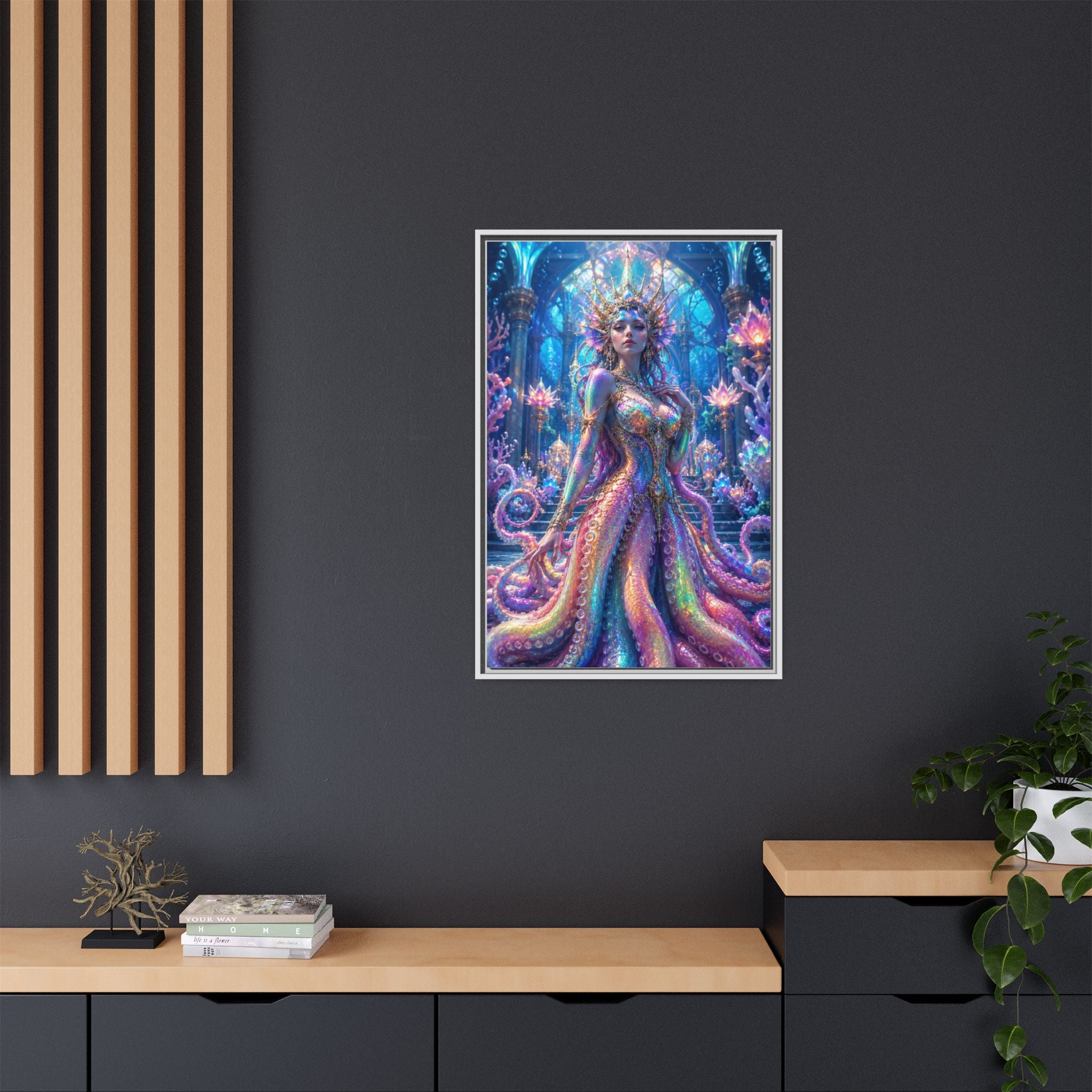 Rainbow Sea Empress Matte Canvas Print (Framed)