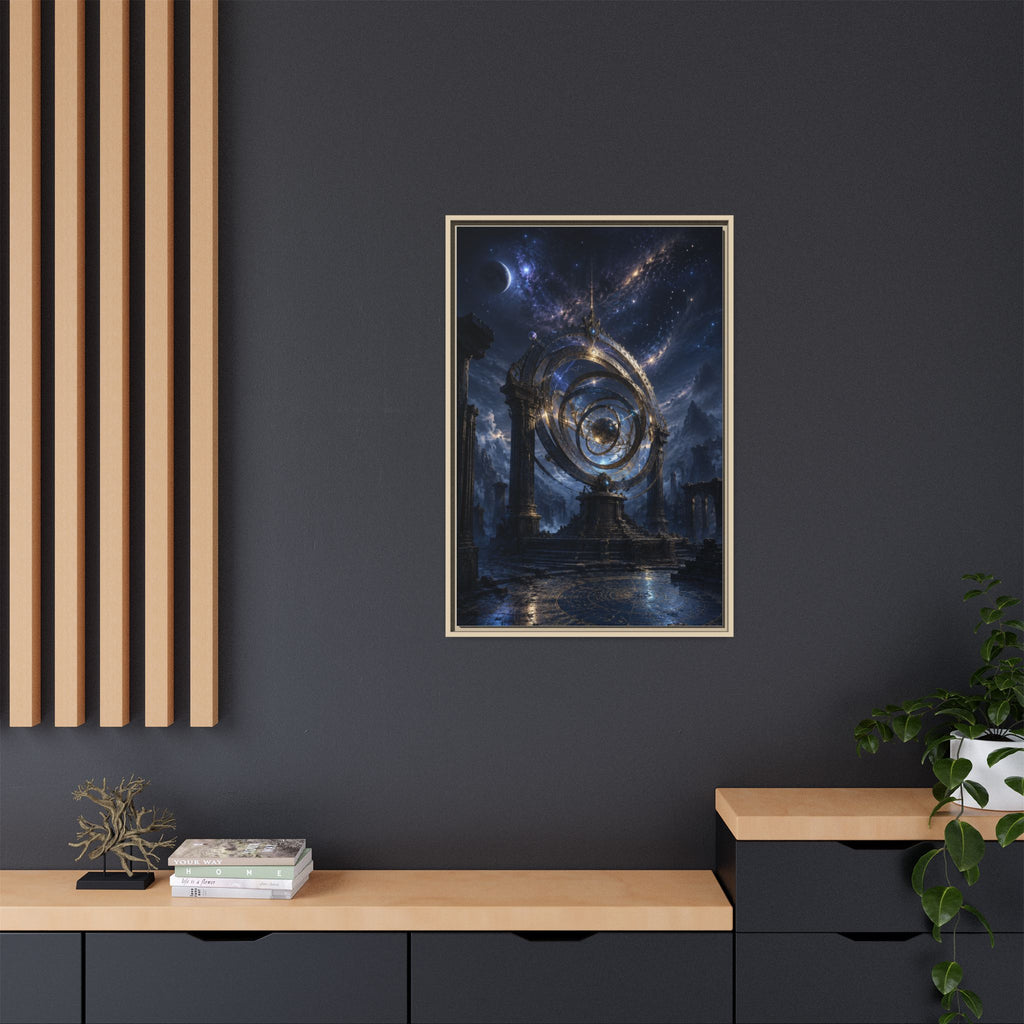 Mystical Astral Portal Matte Canvas Print — Framed Wall Art