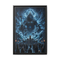 Framed Matte Canvas — Cosmic Dark Deity Art Print