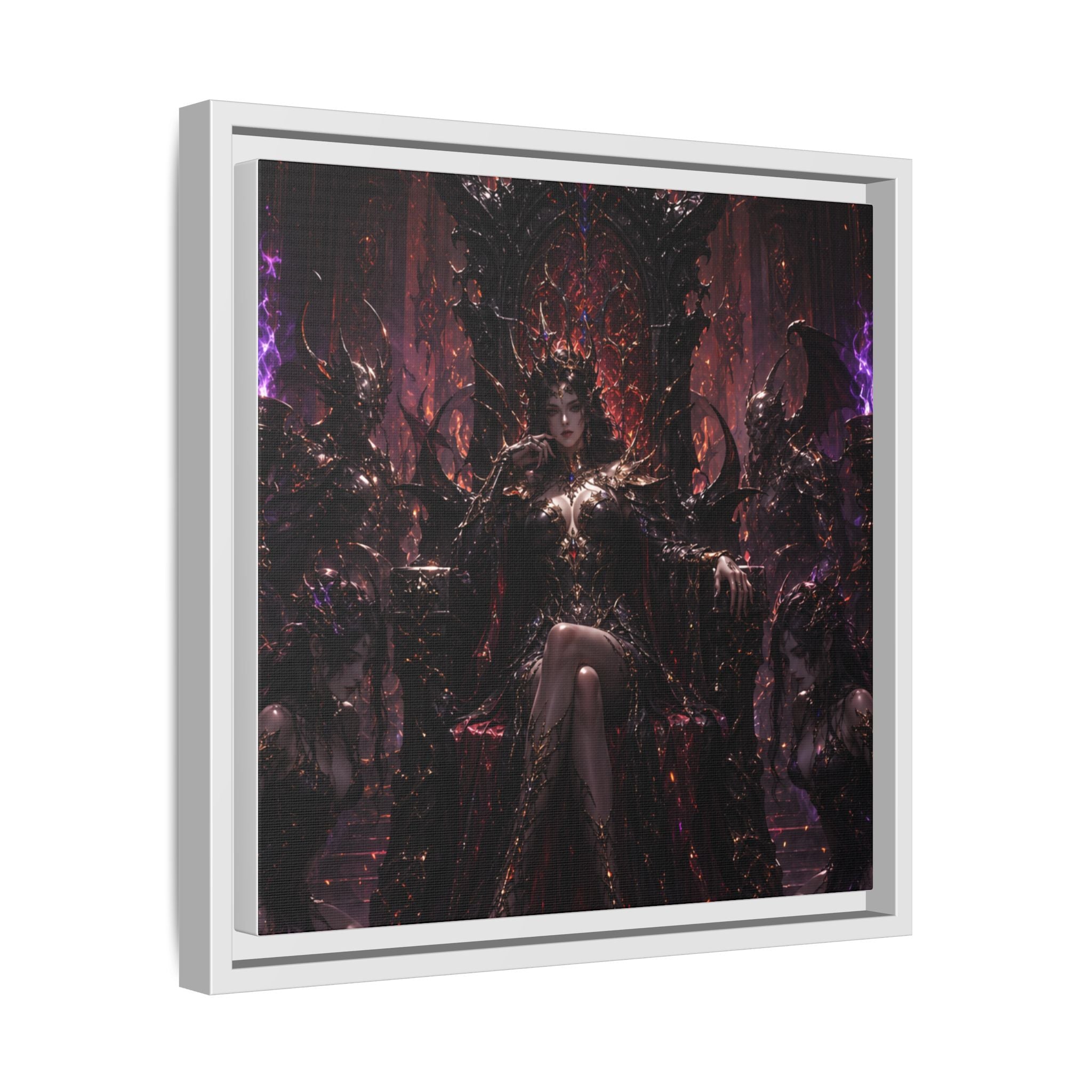 Dark Fantasy Queen Matte Canvas Framed Art