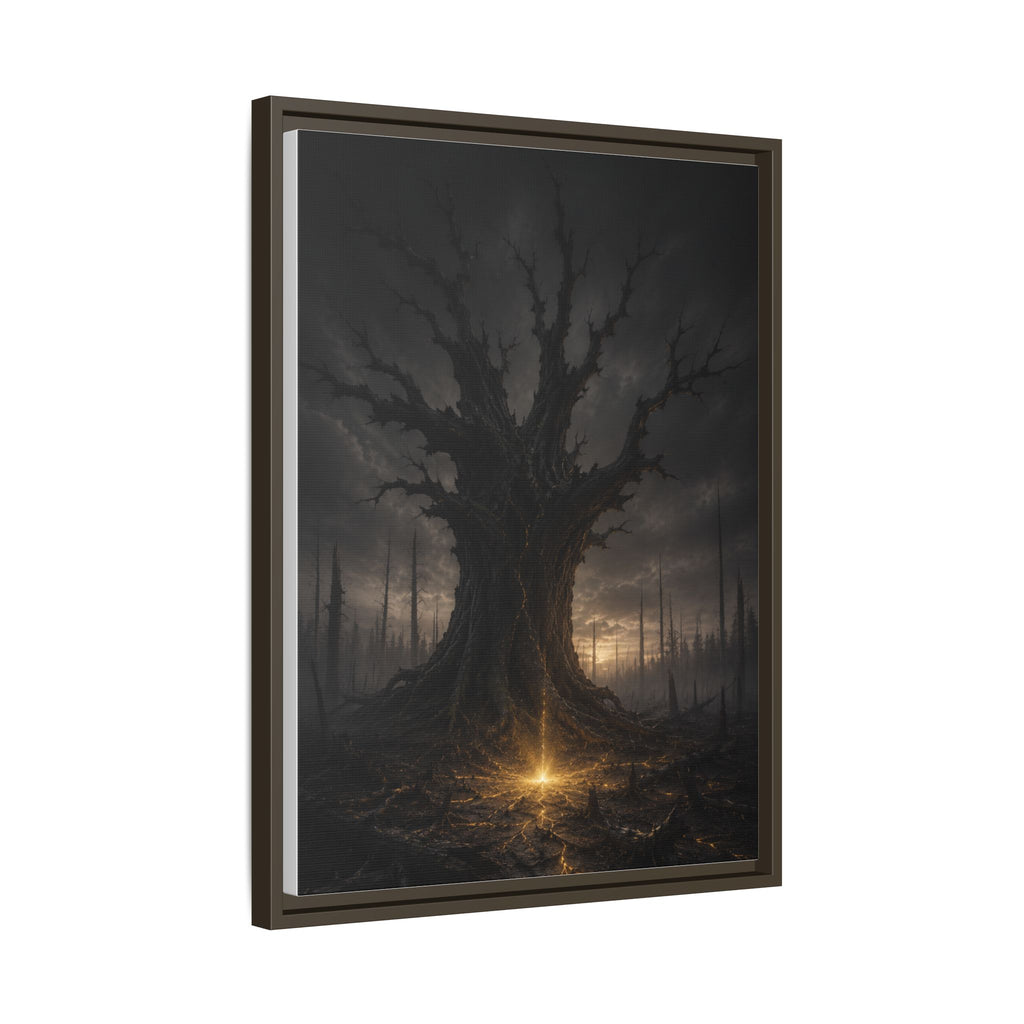 Dark Fantasy Tree Canvas Print — Framed Matte Wall Art
