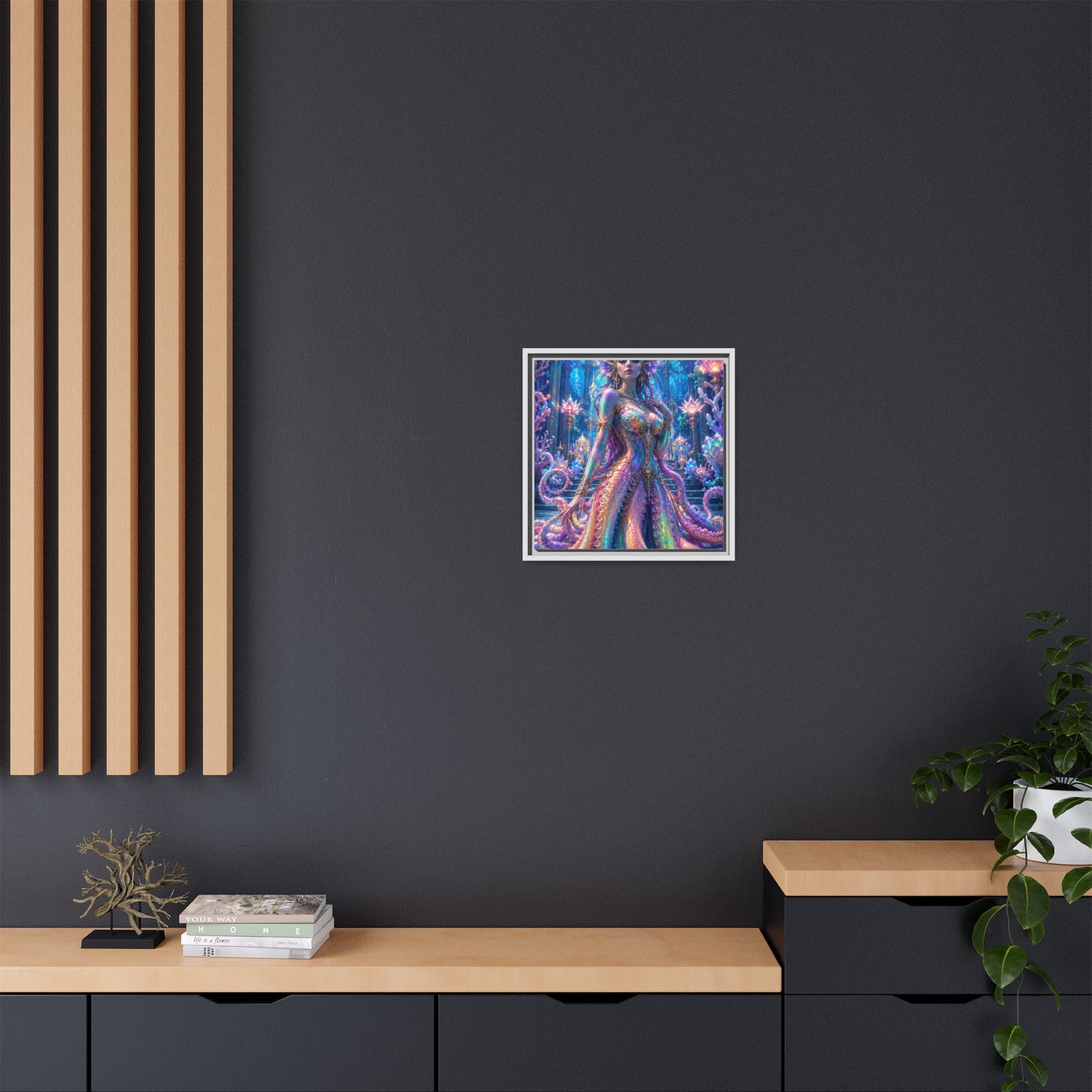Rainbow Sea Empress Matte Canvas Print (Framed)