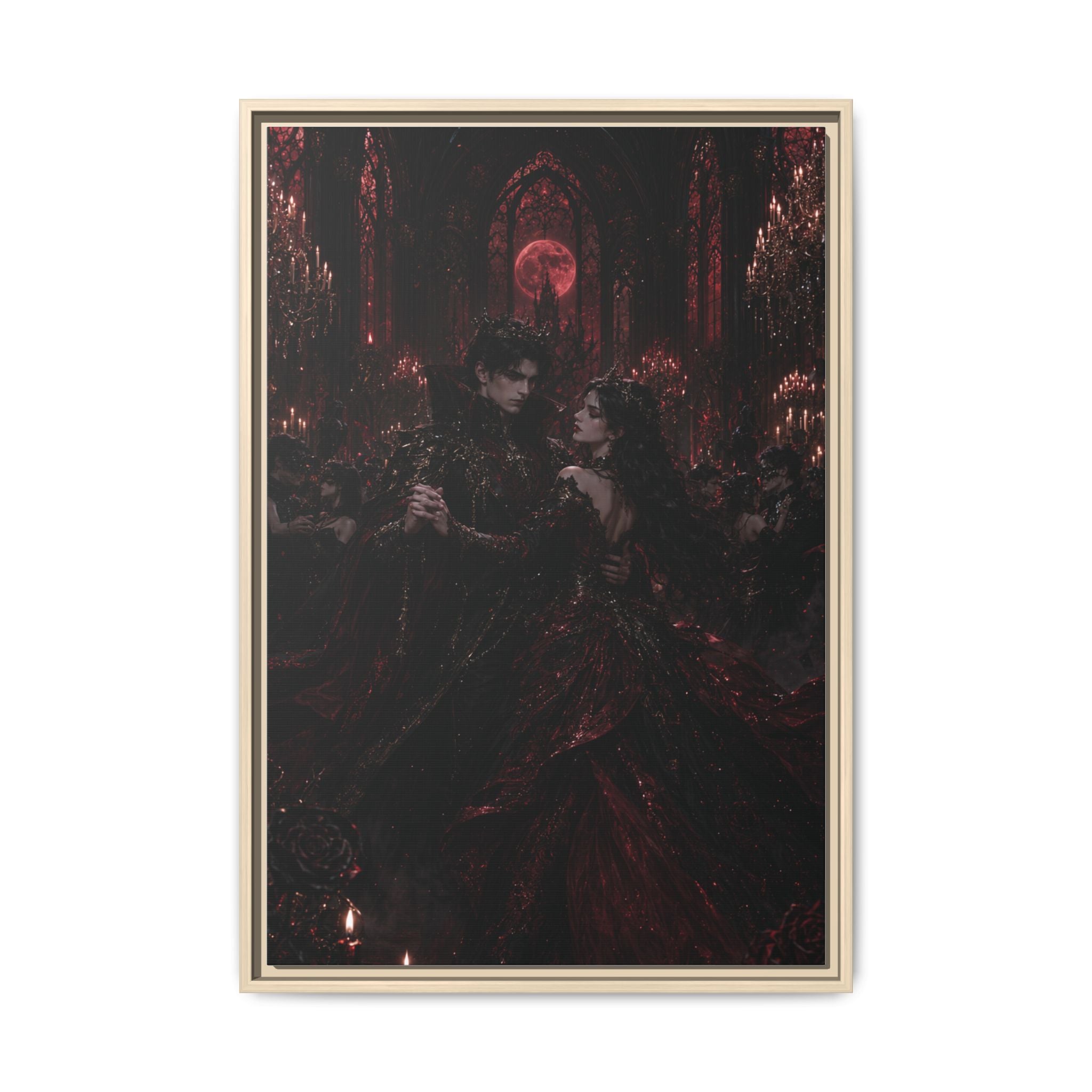 Gothic Romance Matte Canvas Print (Framed)