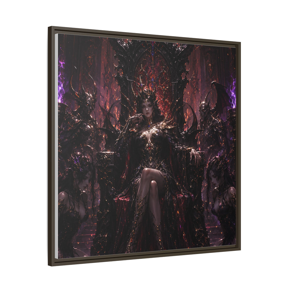 Dark Fantasy Queen Matte Canvas Framed Art