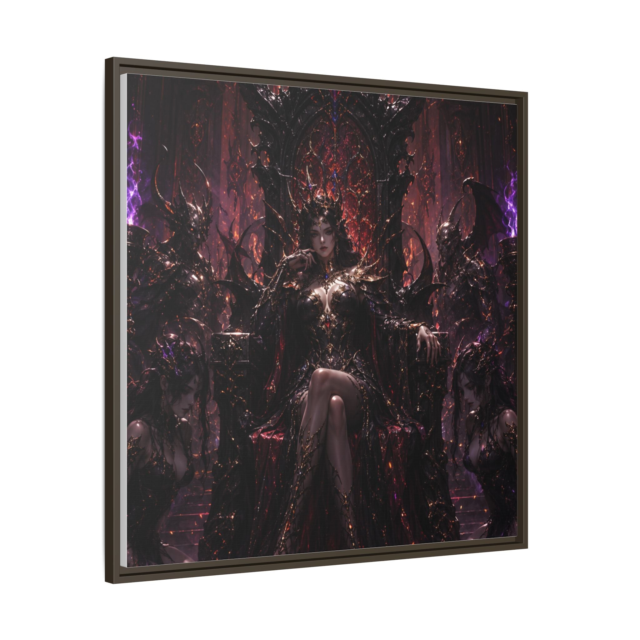 Dark Fantasy Queen Matte Canvas Framed Art
