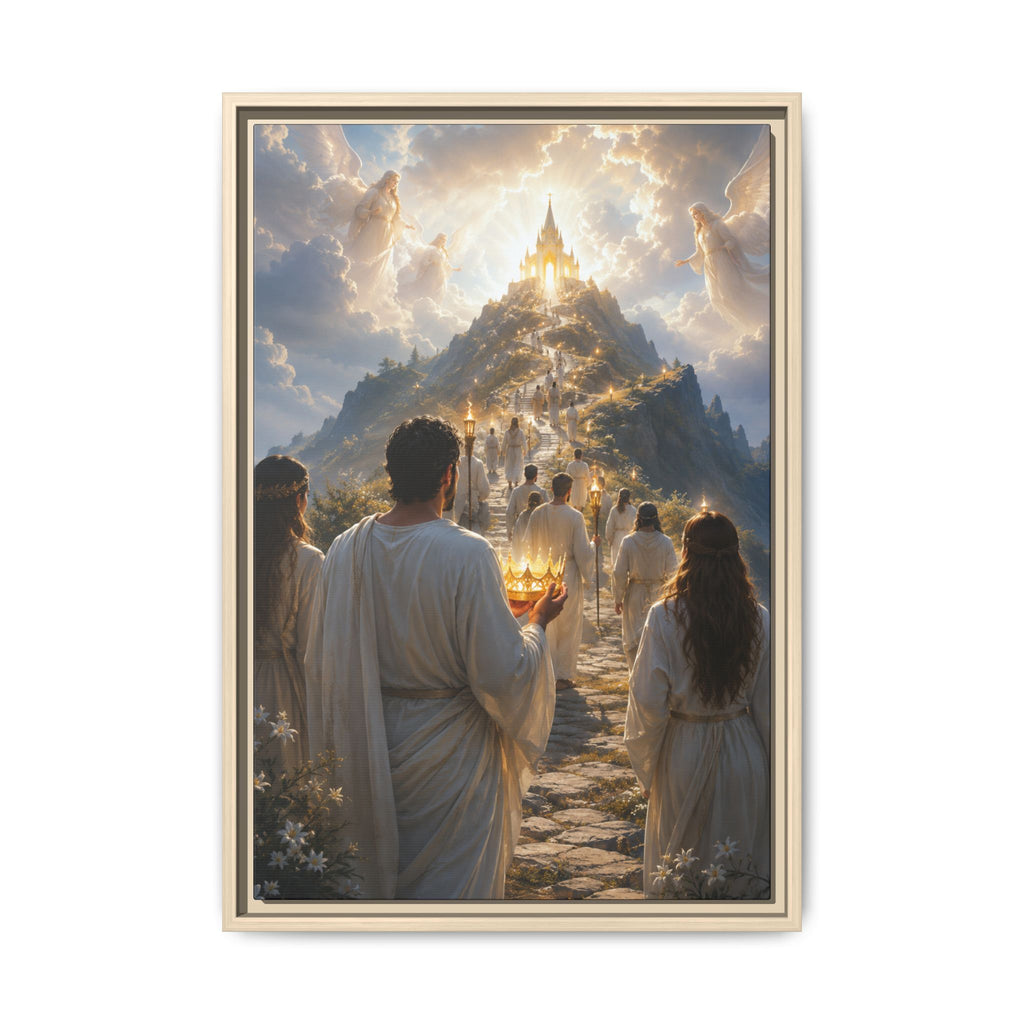 Fine Art Paper Print: Pilgrimage to the Heavenly City Spiritual Wall Art