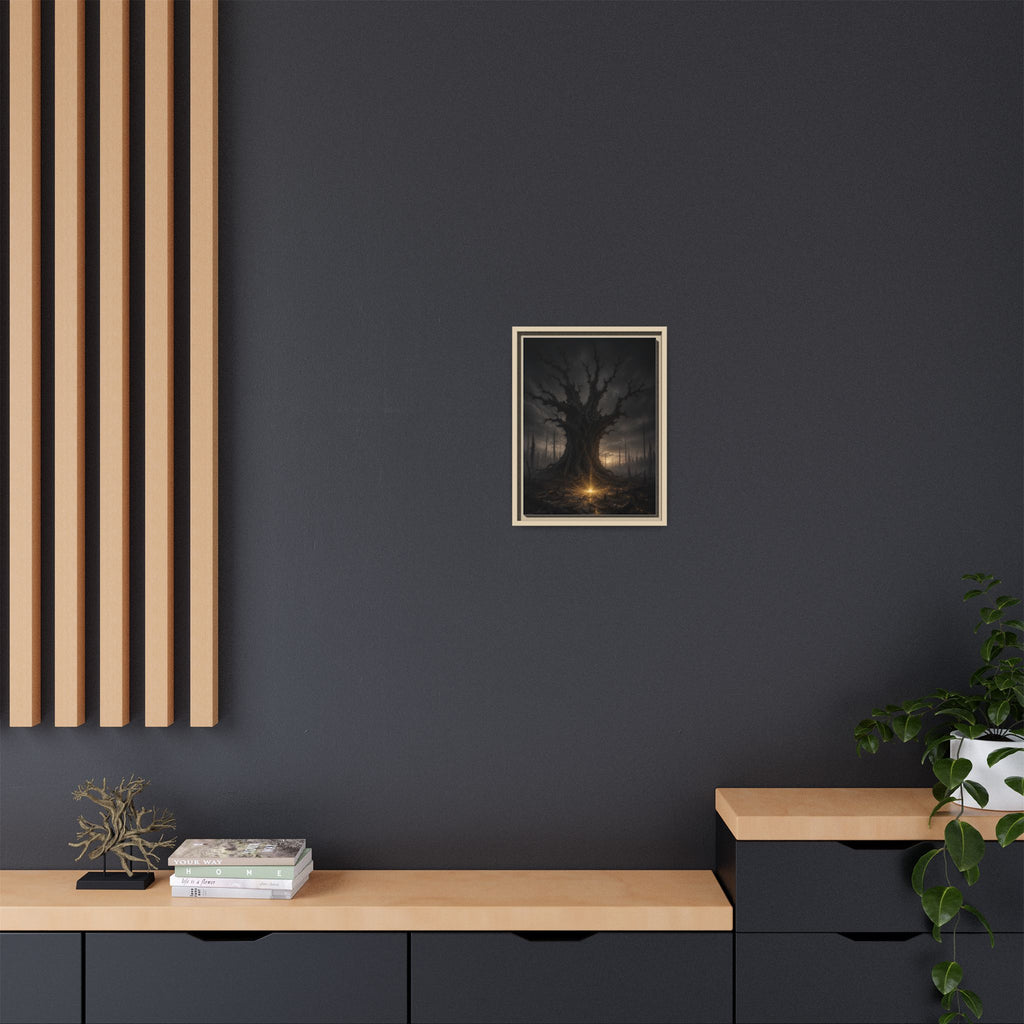Dark Fantasy Tree Canvas Print — Framed Matte Wall Art