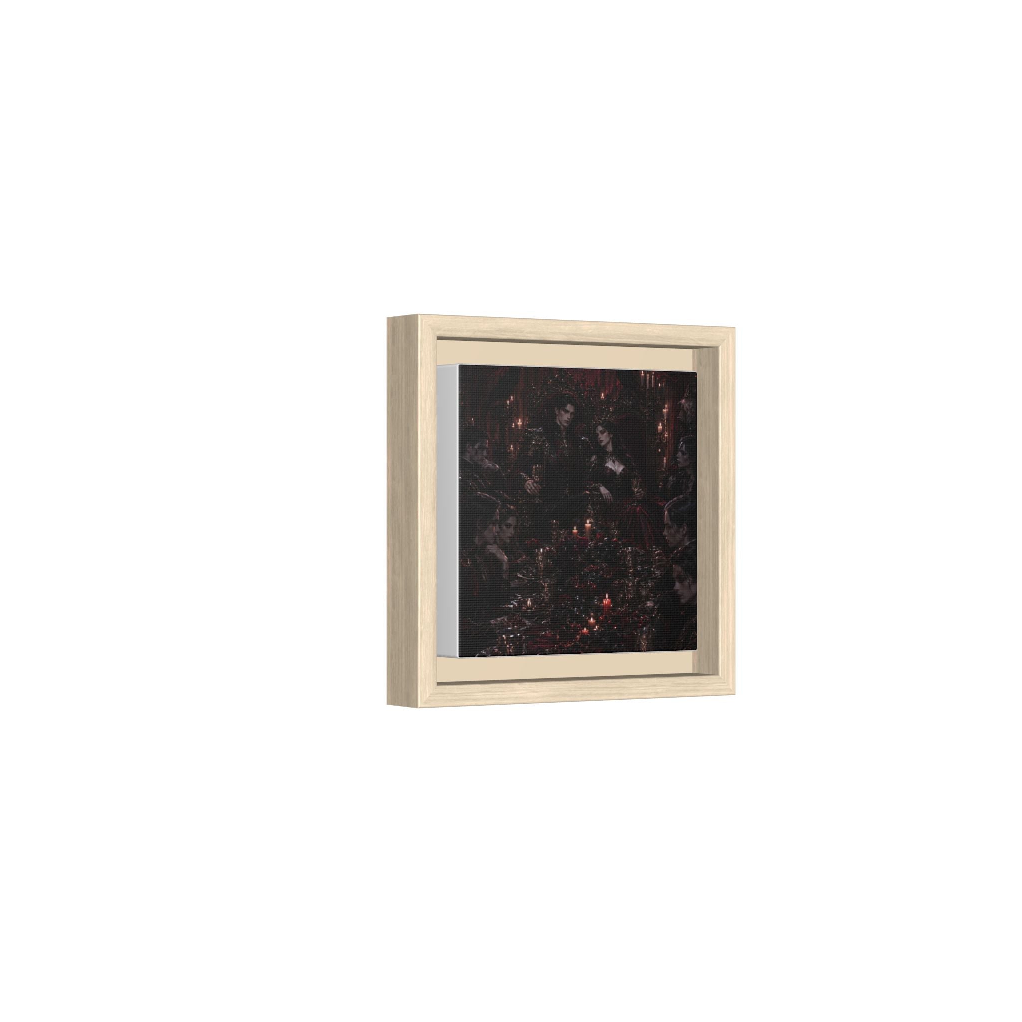 Gothic Victorian Dinner Party Matte Framed Canvas