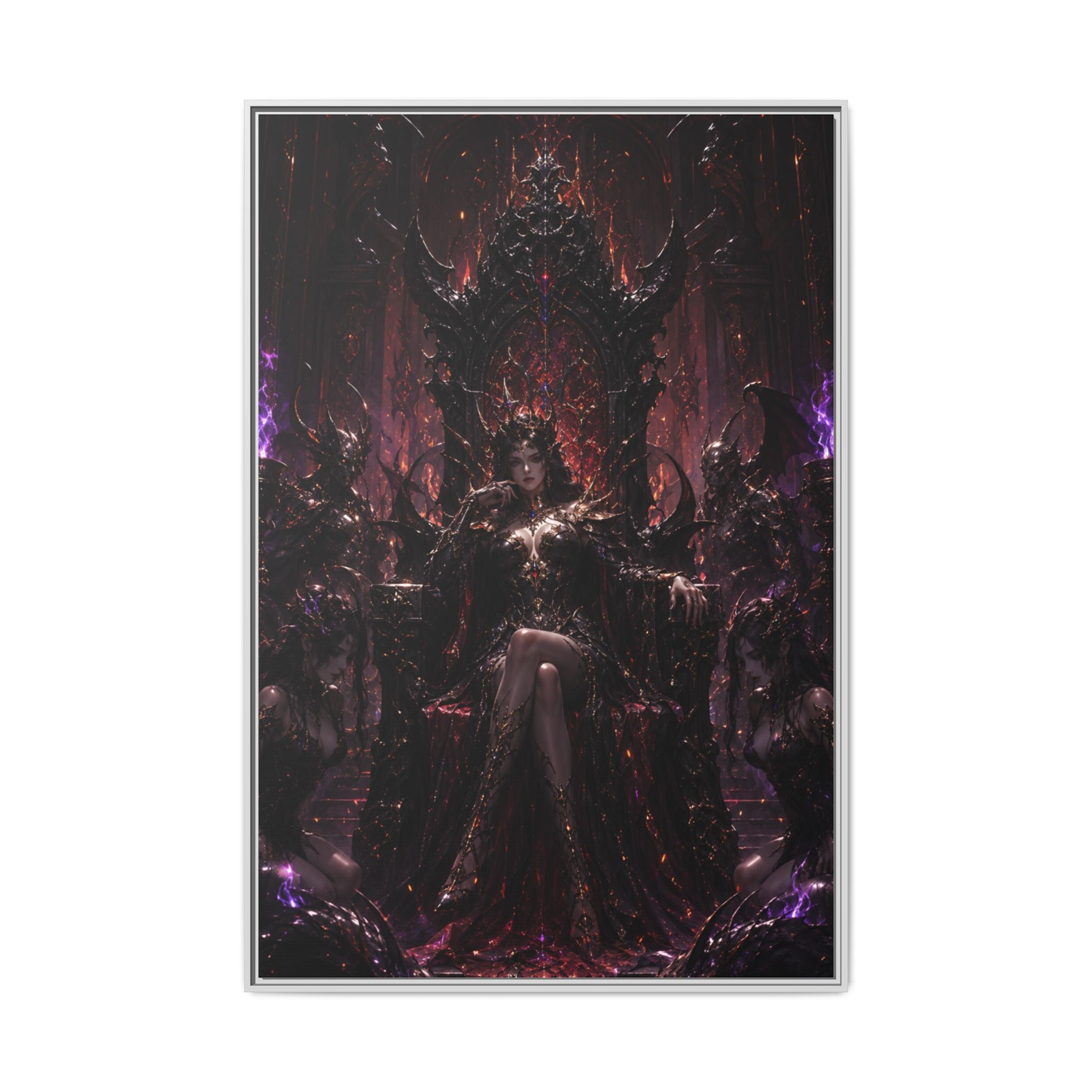 Dark Fantasy Queen Matte Canvas Framed Art