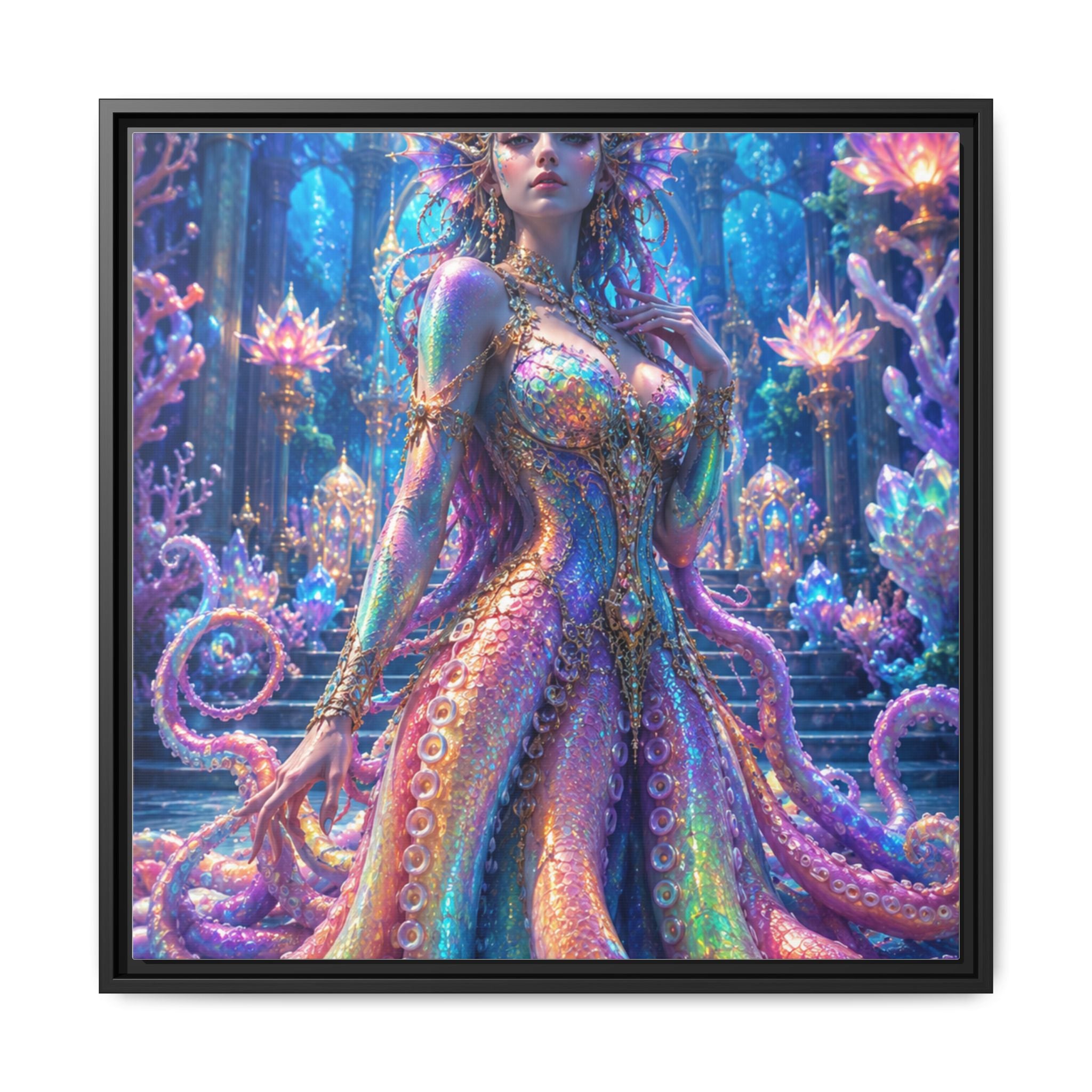 Rainbow Sea Empress Matte Canvas Print (Framed)