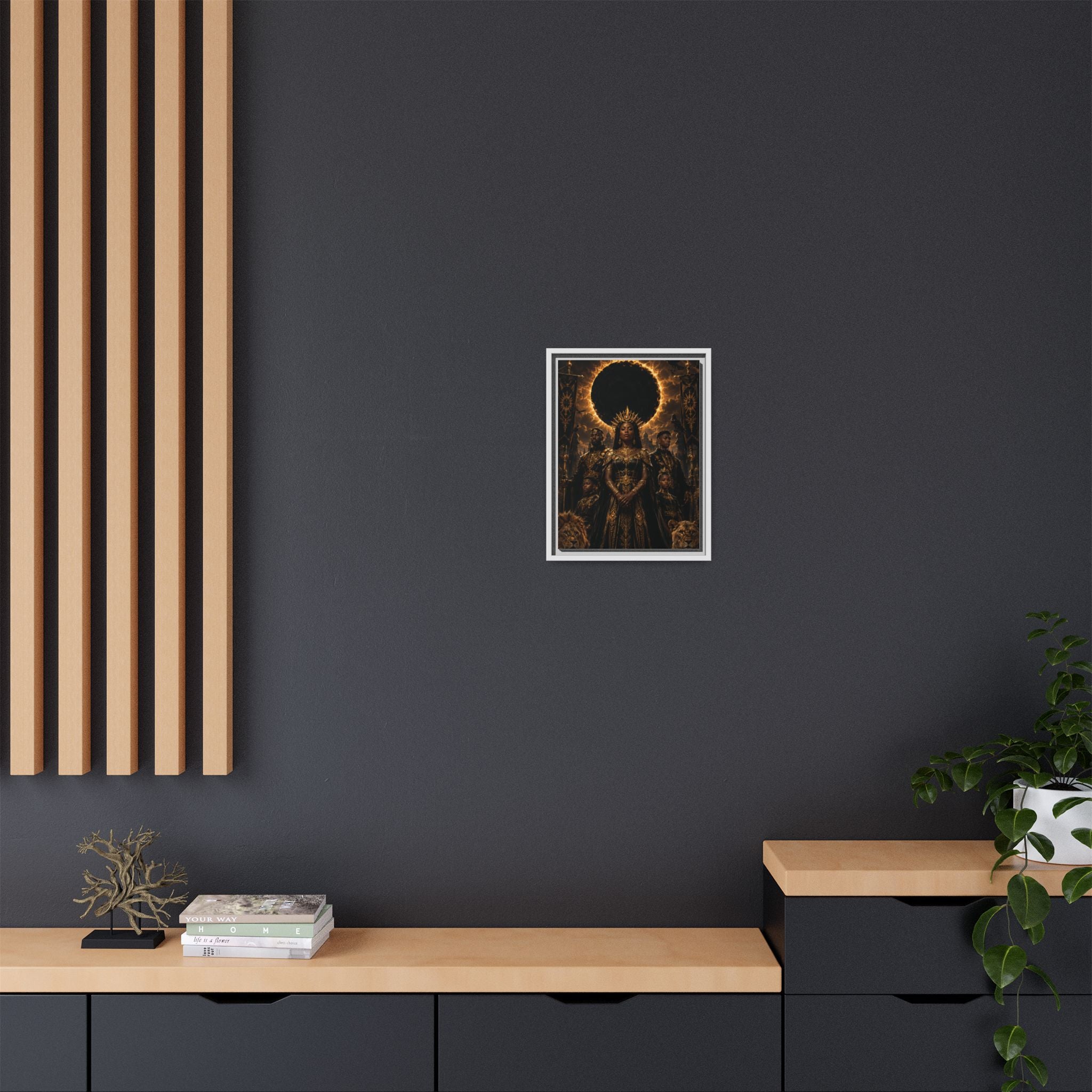 Regal Eclipse Matte Canvas Print — Framed Art Poster