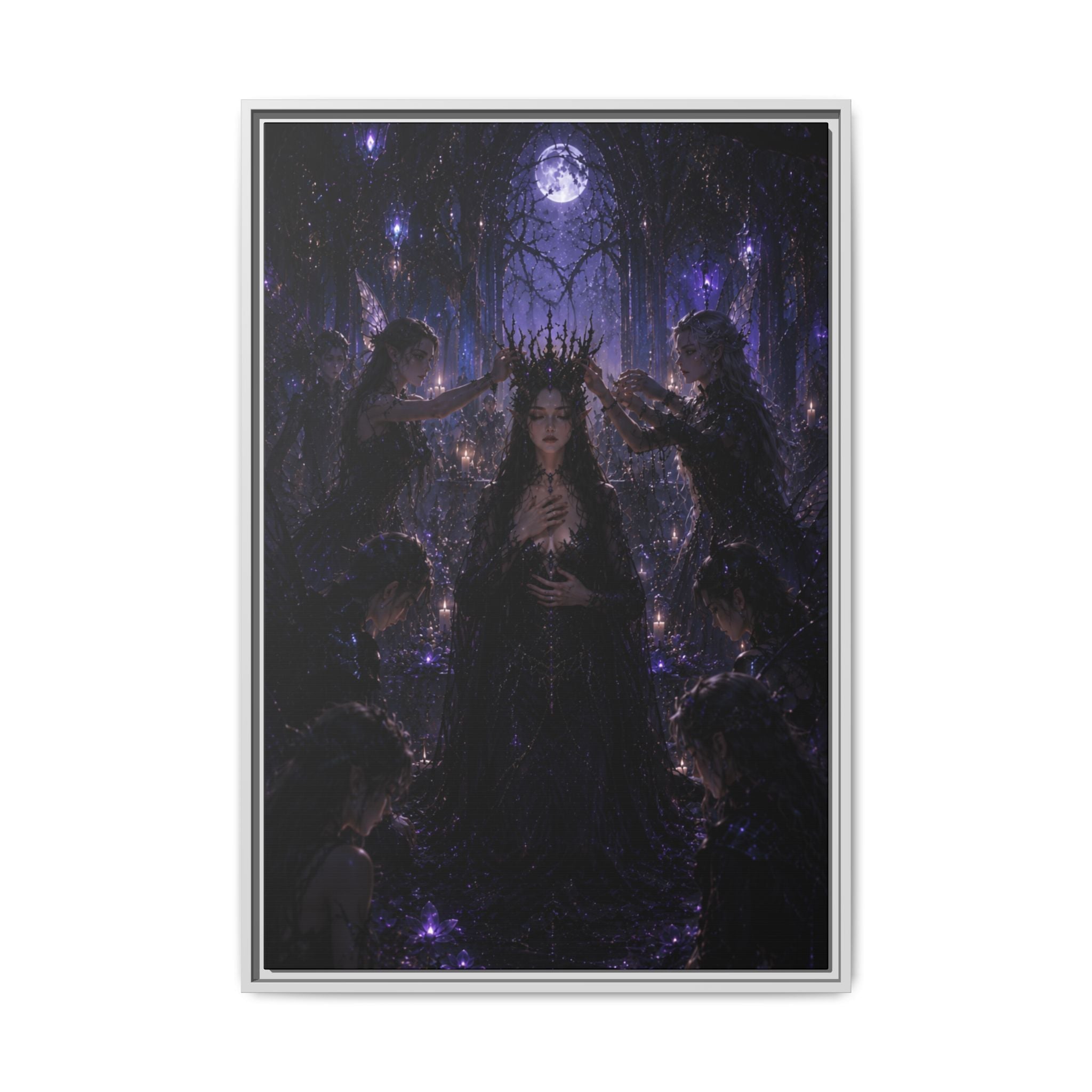 Gothic Moon Queen Fine Art Paper Print