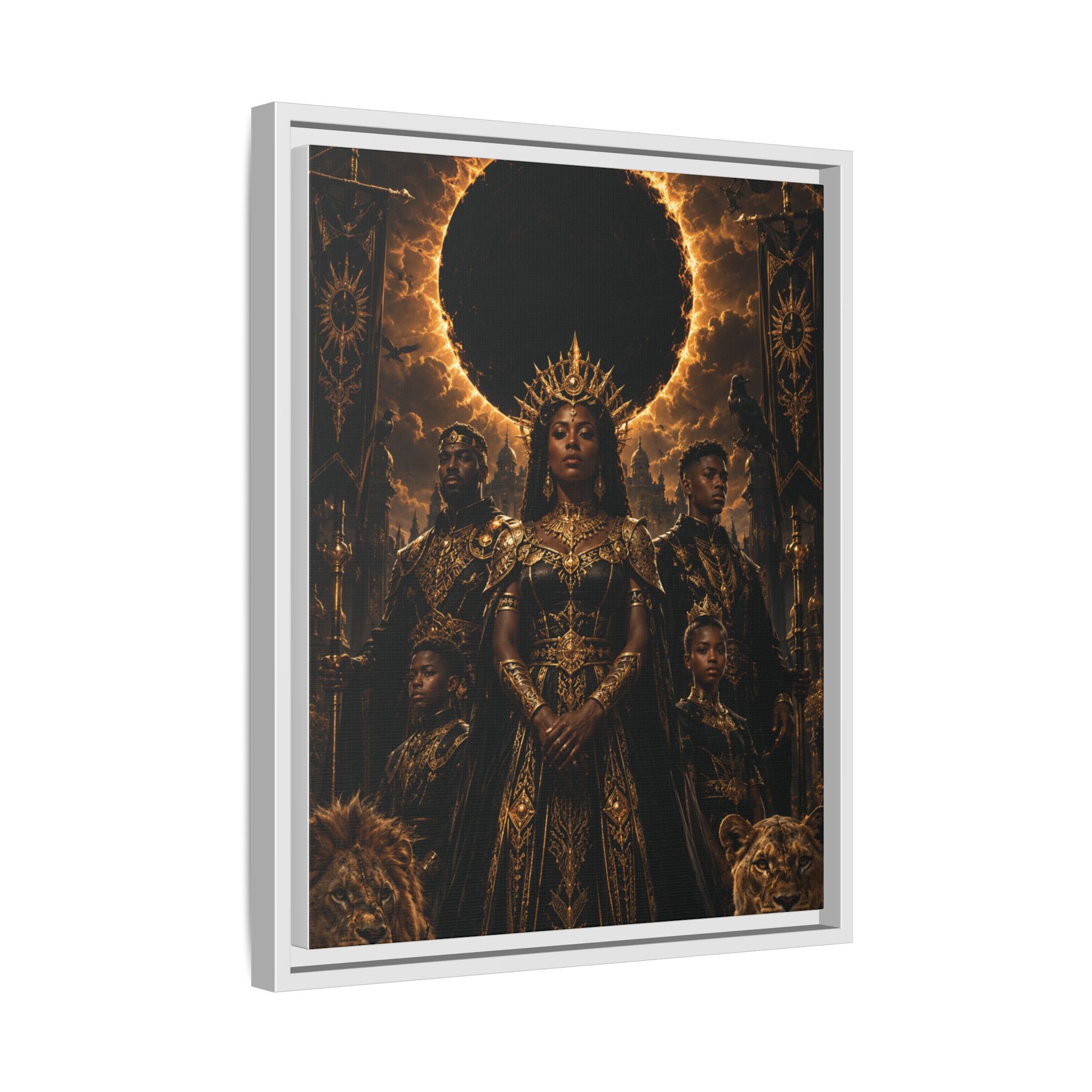 Regal Eclipse Matte Canvas Print — Framed Art Poster