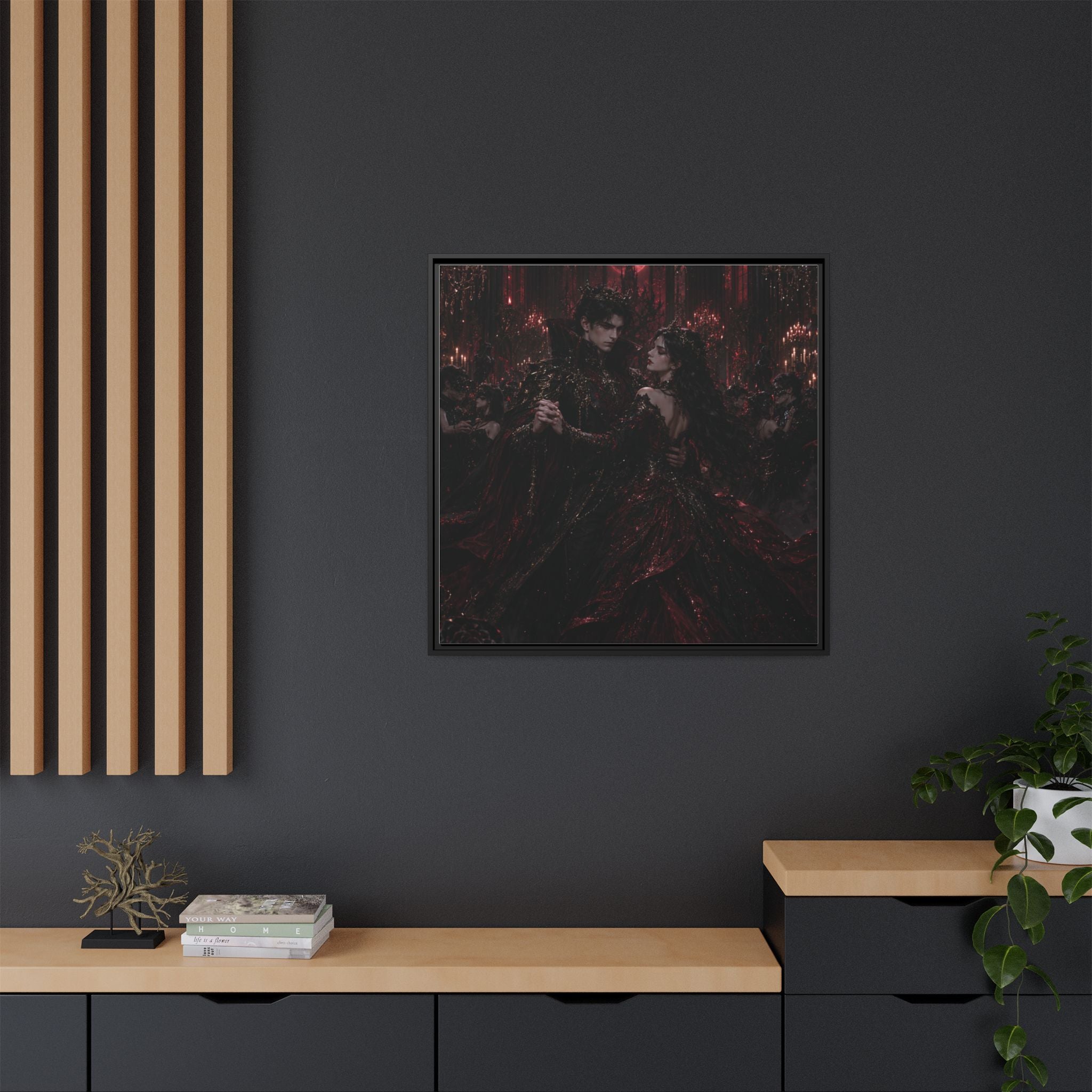 Gothic Romance Matte Canvas Print (Framed)