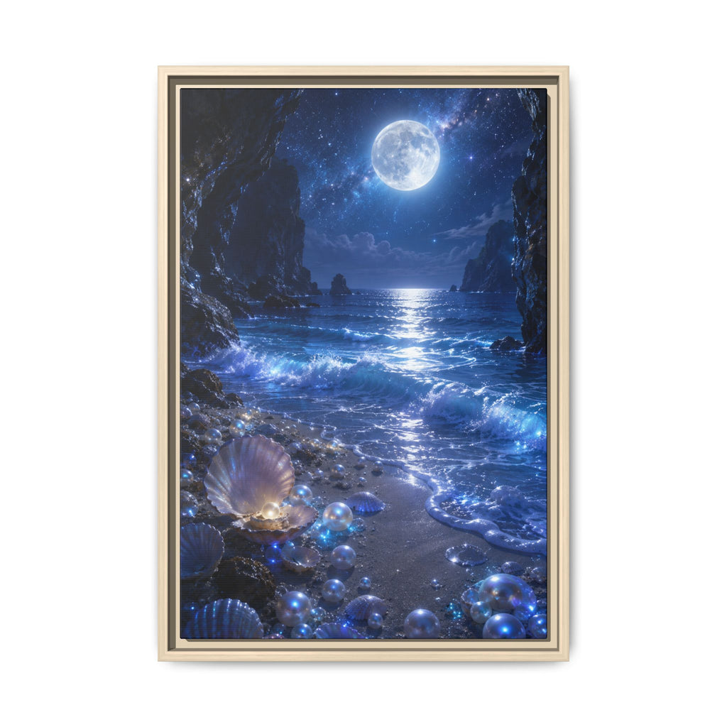 Moonlit Ocean Fine Art Paper Print — Seascape Wall Art Fine Art Paper Print
