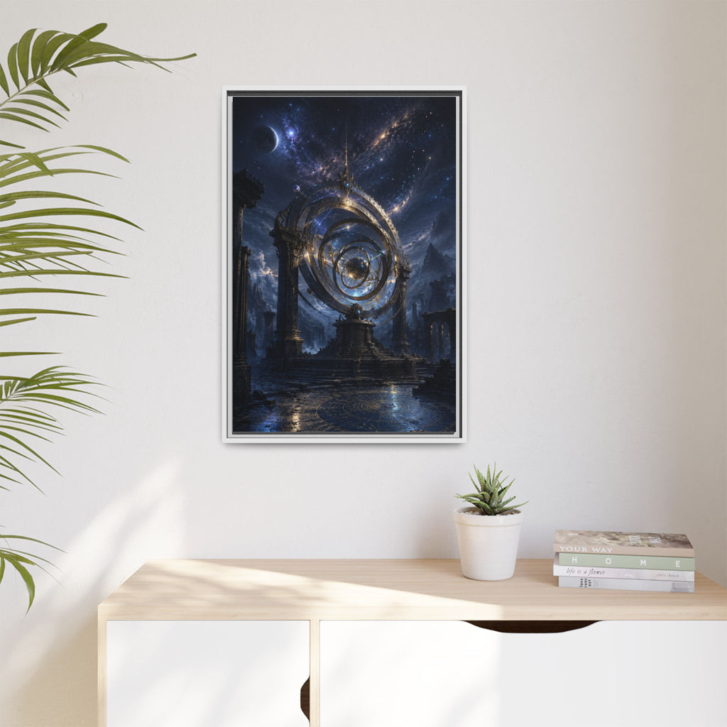 Mystical Astral Portal Matte Canvas Print — Framed Wall Art