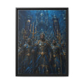 Framed Matte Canvas - Underwater King Artwork