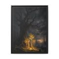 Framed Matte Canvas — Glowing Enchanted Tree Wall Art