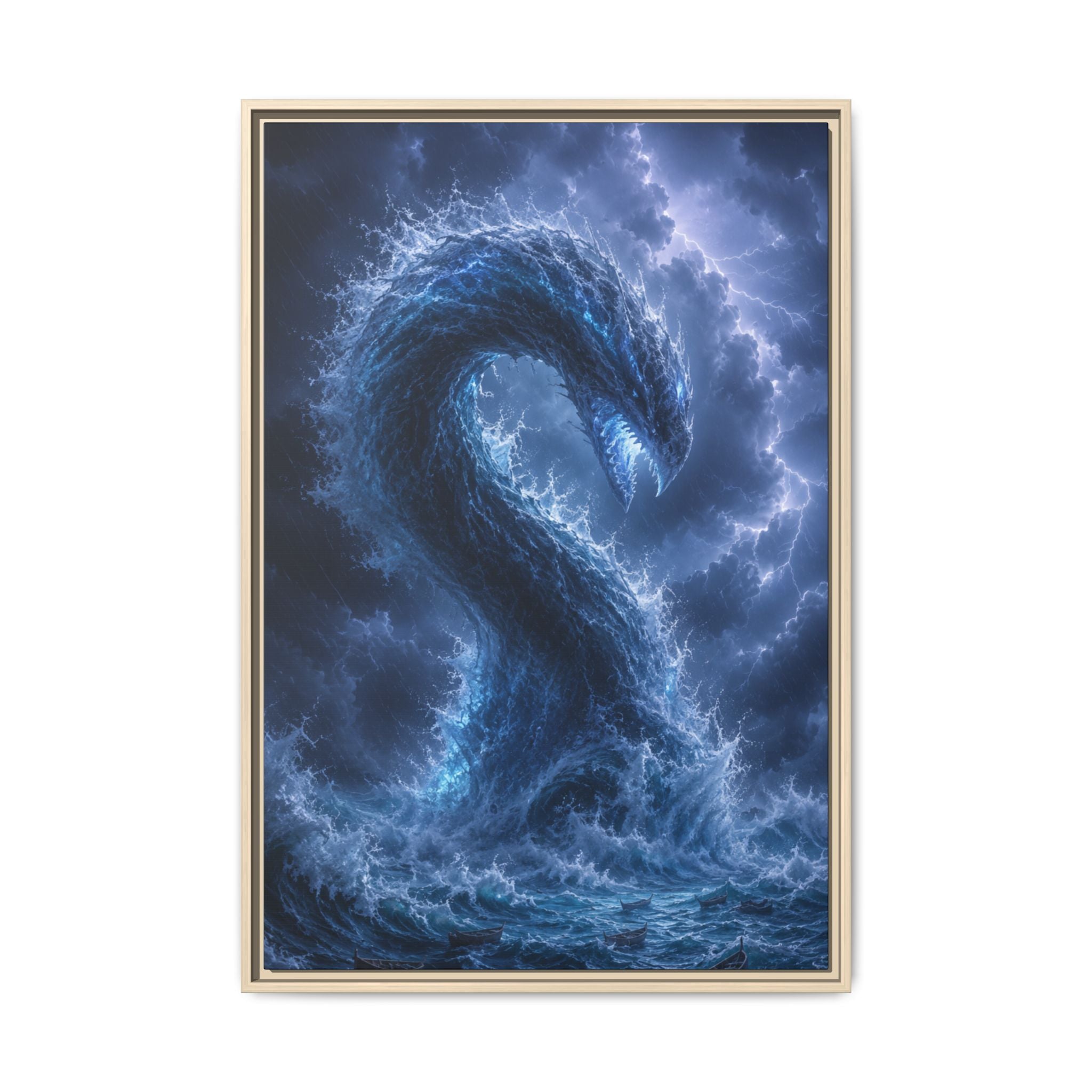 Storm Sea Serpent Fine Art Paper Print