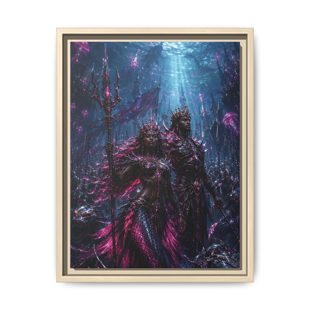 Fine Art Paper Print — Mystical Underwater King & Queen Artwork