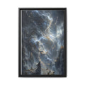 Framed Matte Canvas Print — Ethereal Star Goddess Fantasy Wall Art