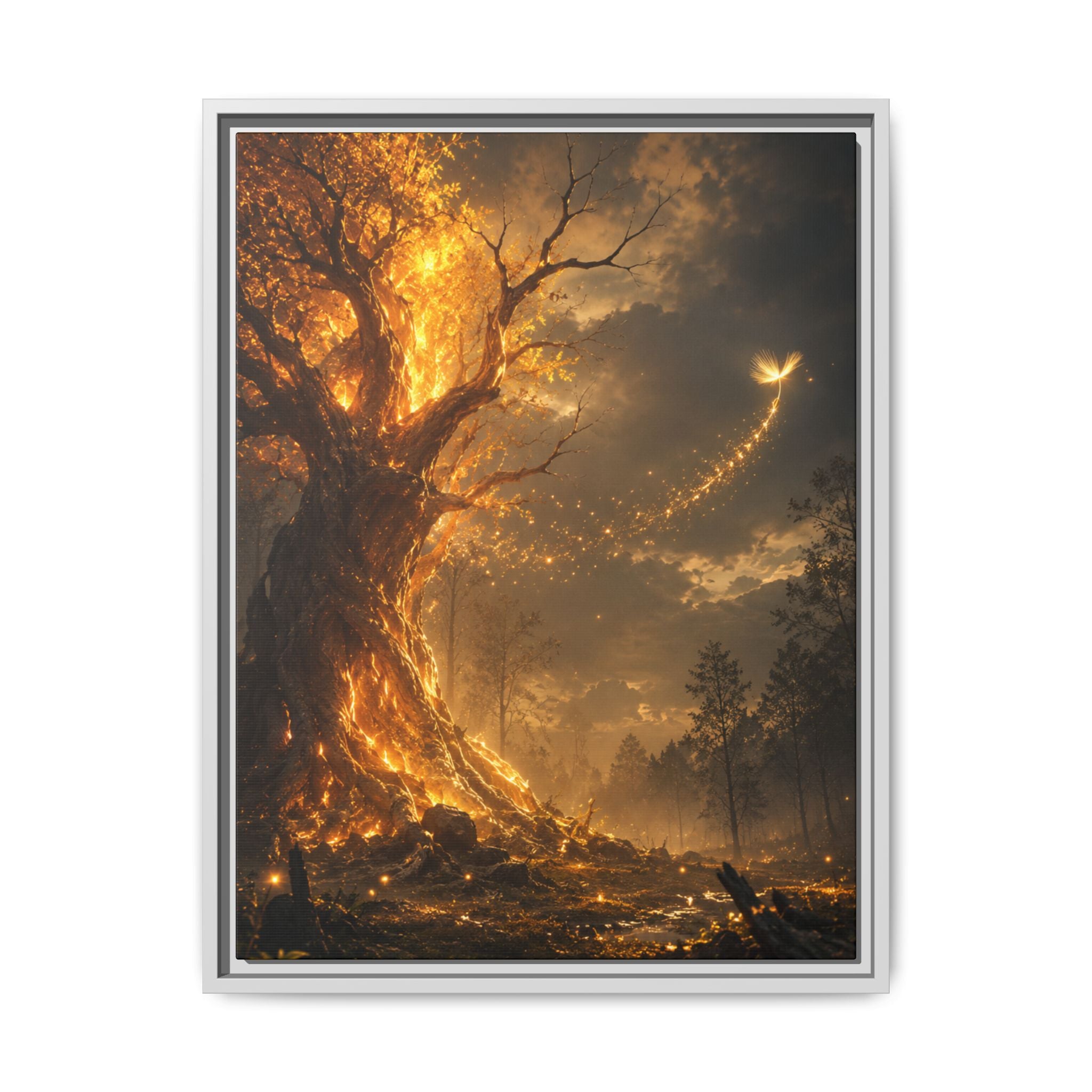 Fine Art Paper Print — Glowing Enchanted Tree Wall Art