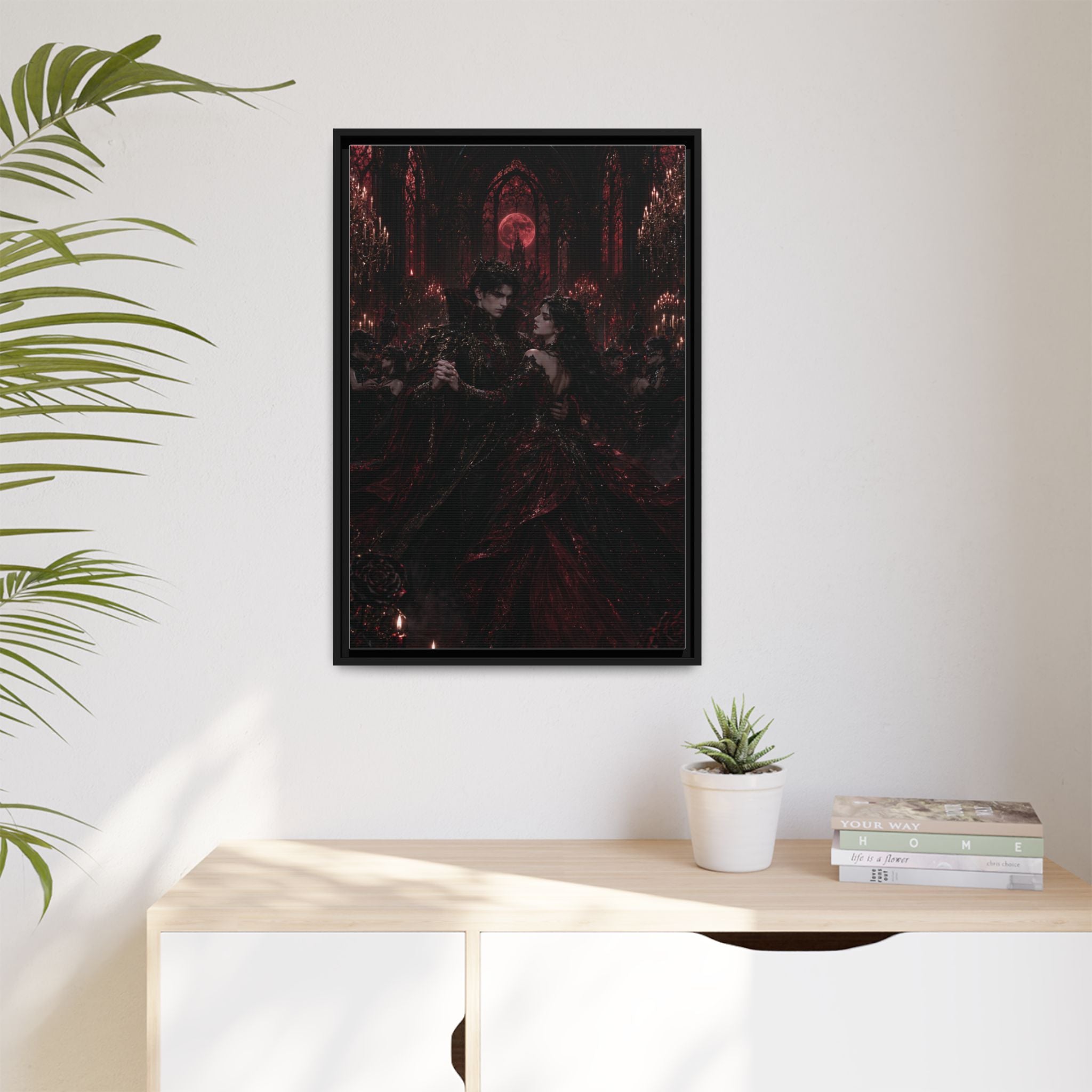 Gothic Romance Matte Canvas Print (Framed)