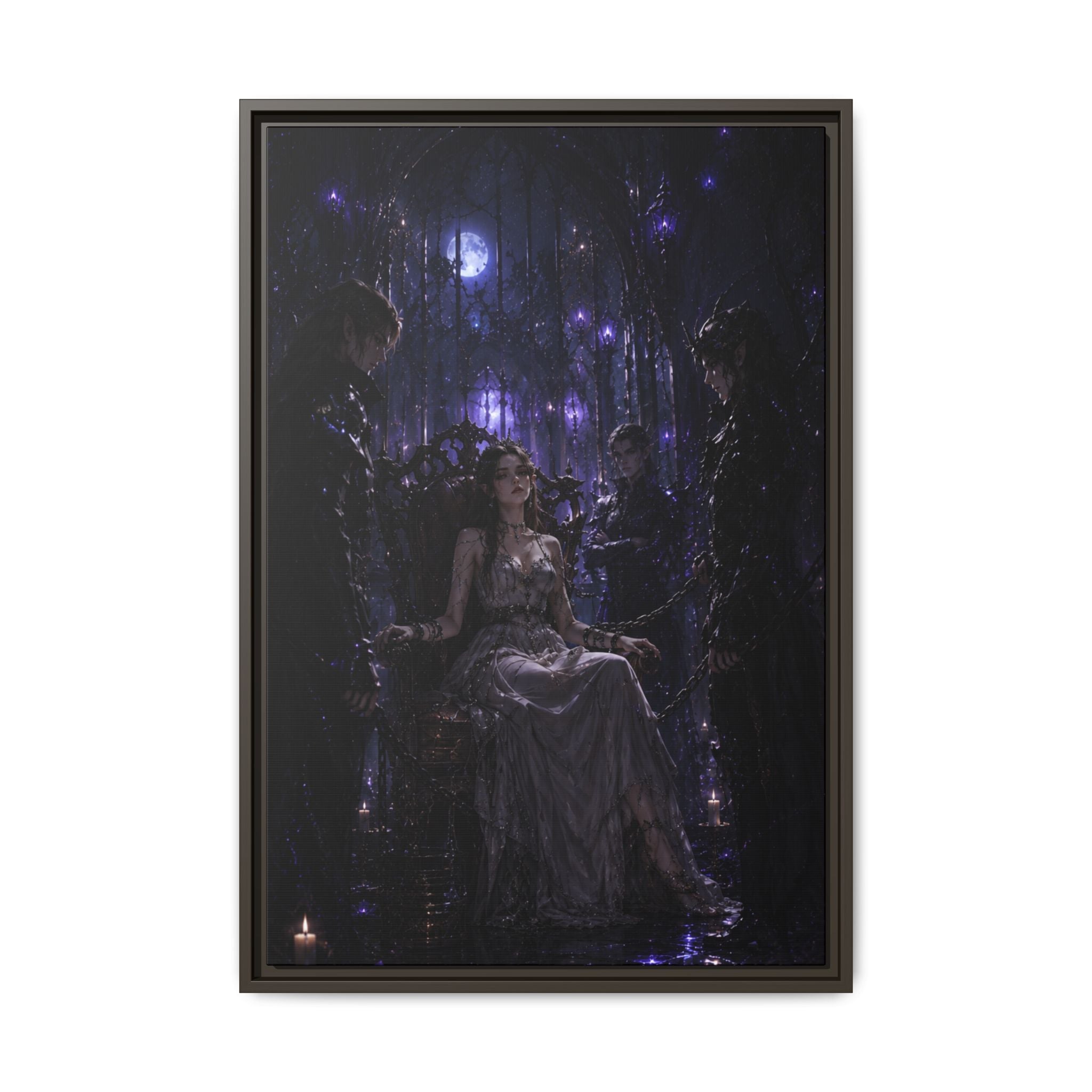 Gothic Moonlit Enchantment Fine Art Paper Print Art