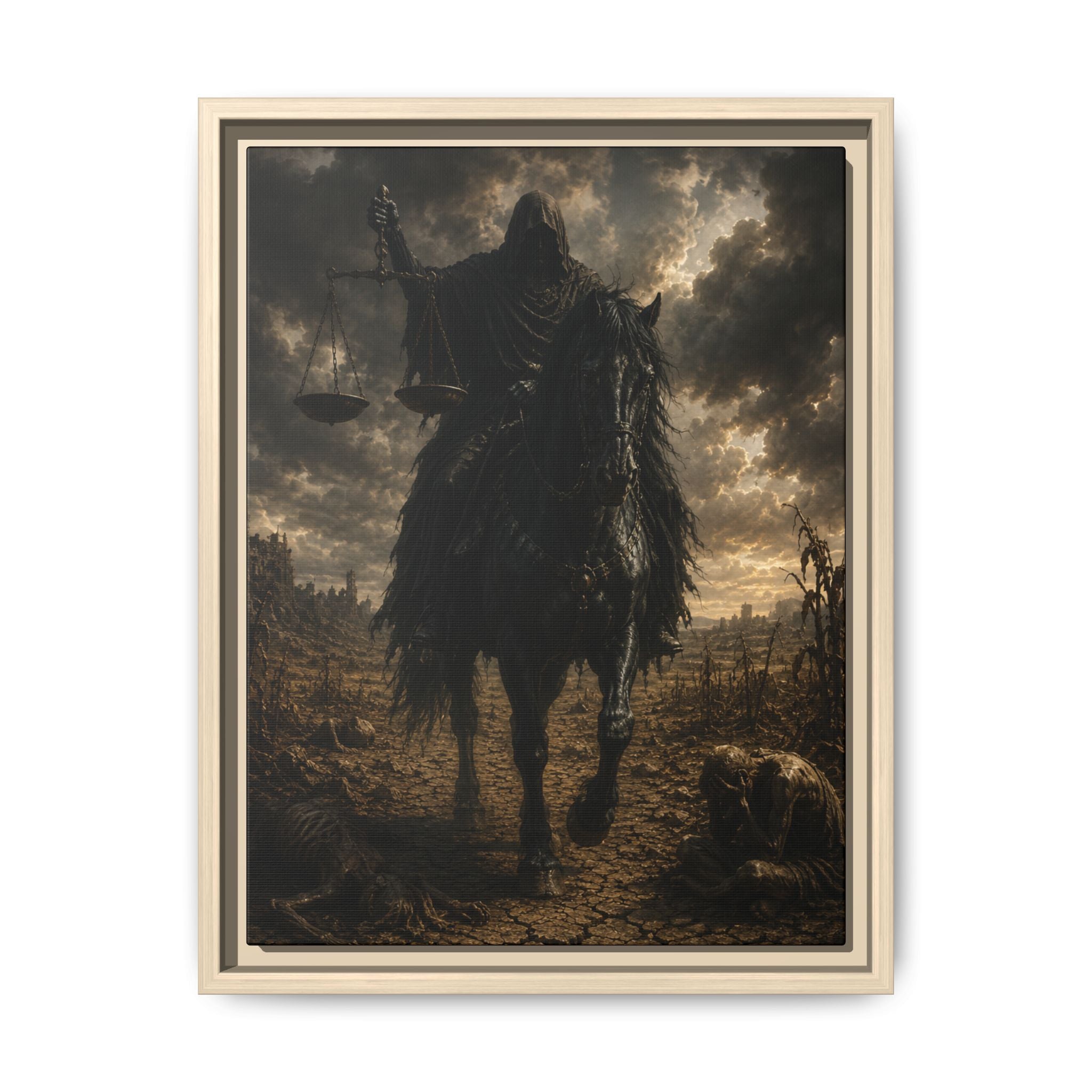 Fine Art Paper Print — Dark Rider Horseman Wall Art