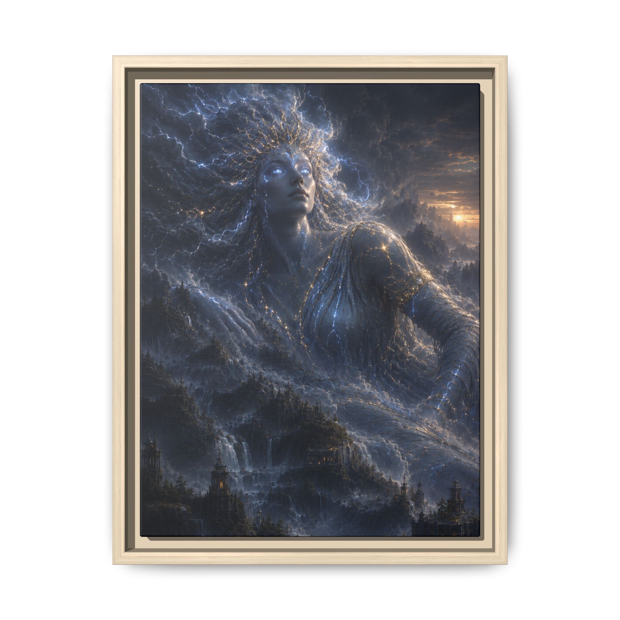 Fine Art Paper Print – Ethereal Night Goddess Wall Art