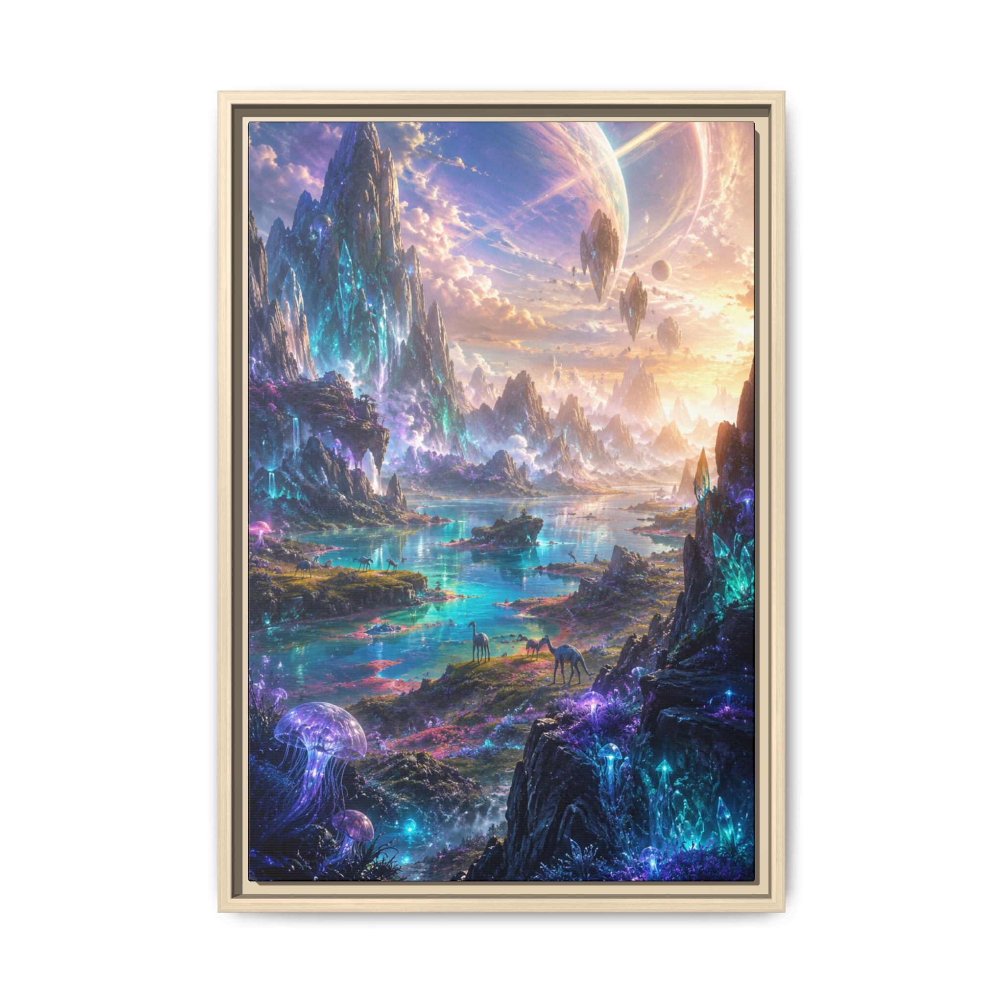 Fine Art Paper Print: Dreamscape Planet Fantasy Wall Art