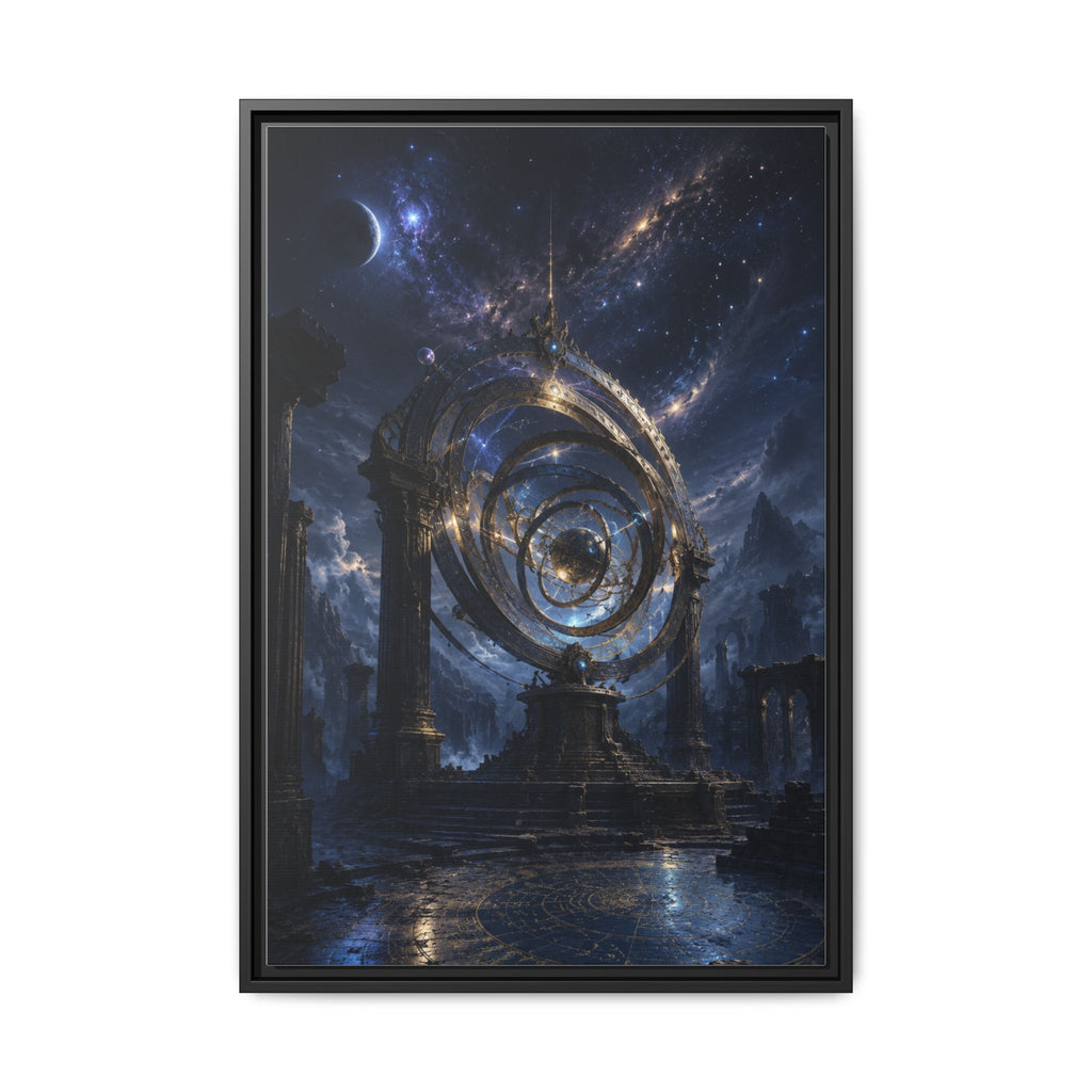 Mystical Astral Portal Matte Canvas Print — Framed Wall Art