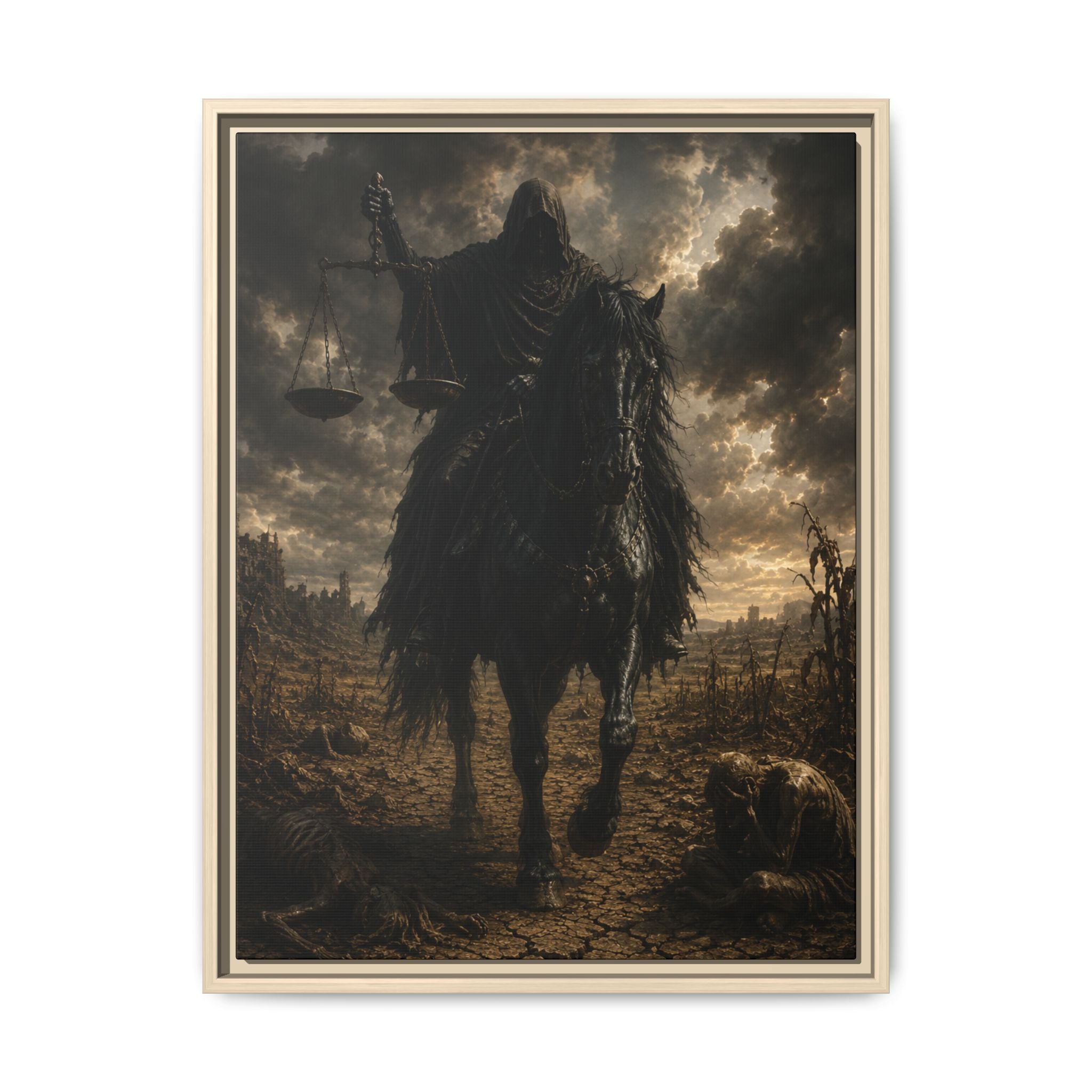 Fine Art Paper Print — Dark Rider Horseman Wall Art