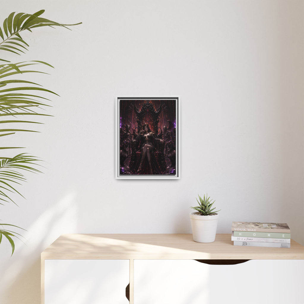 Dark Fantasy Queen Matte Canvas Framed Art