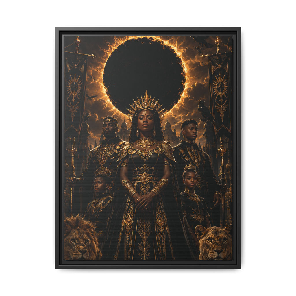 Regal Eclipse Matte Canvas Print — Framed Art Poster