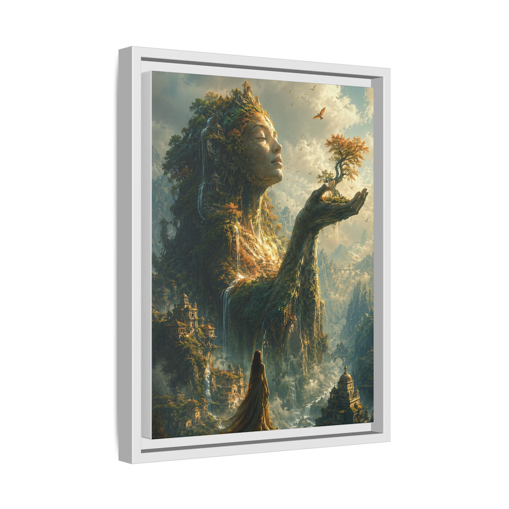 Framed Matte Canvas - Earth Goddess Fantasy Wall Art