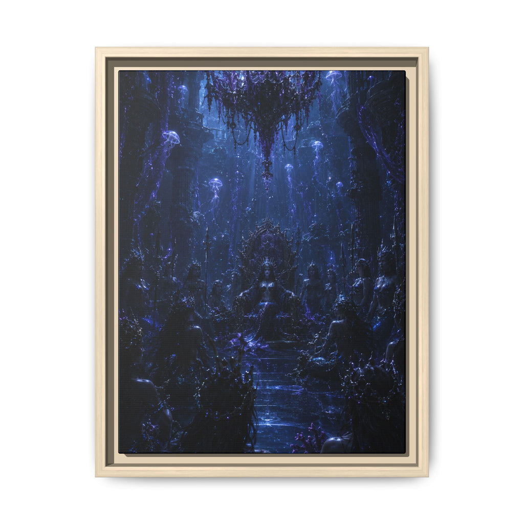 Mystic Blue Cavern Fine Art Paper Print