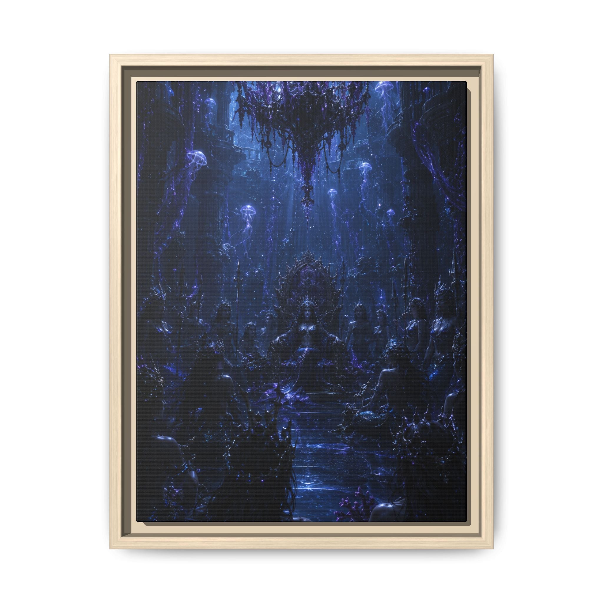 Mystic Blue Cavern Fine Art Paper Print