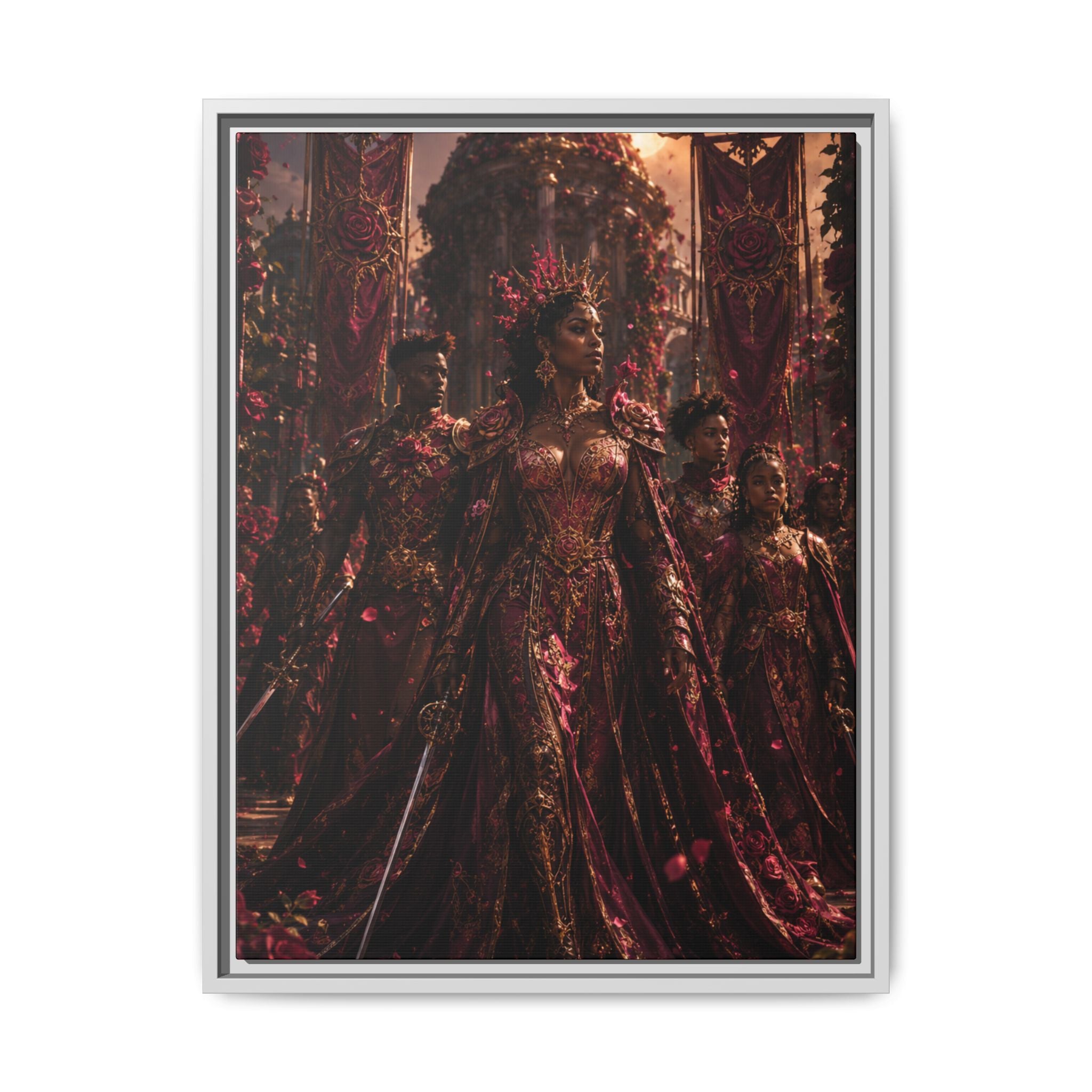 Fine Art Paper Print — Regal Fantasy Queen Portrait