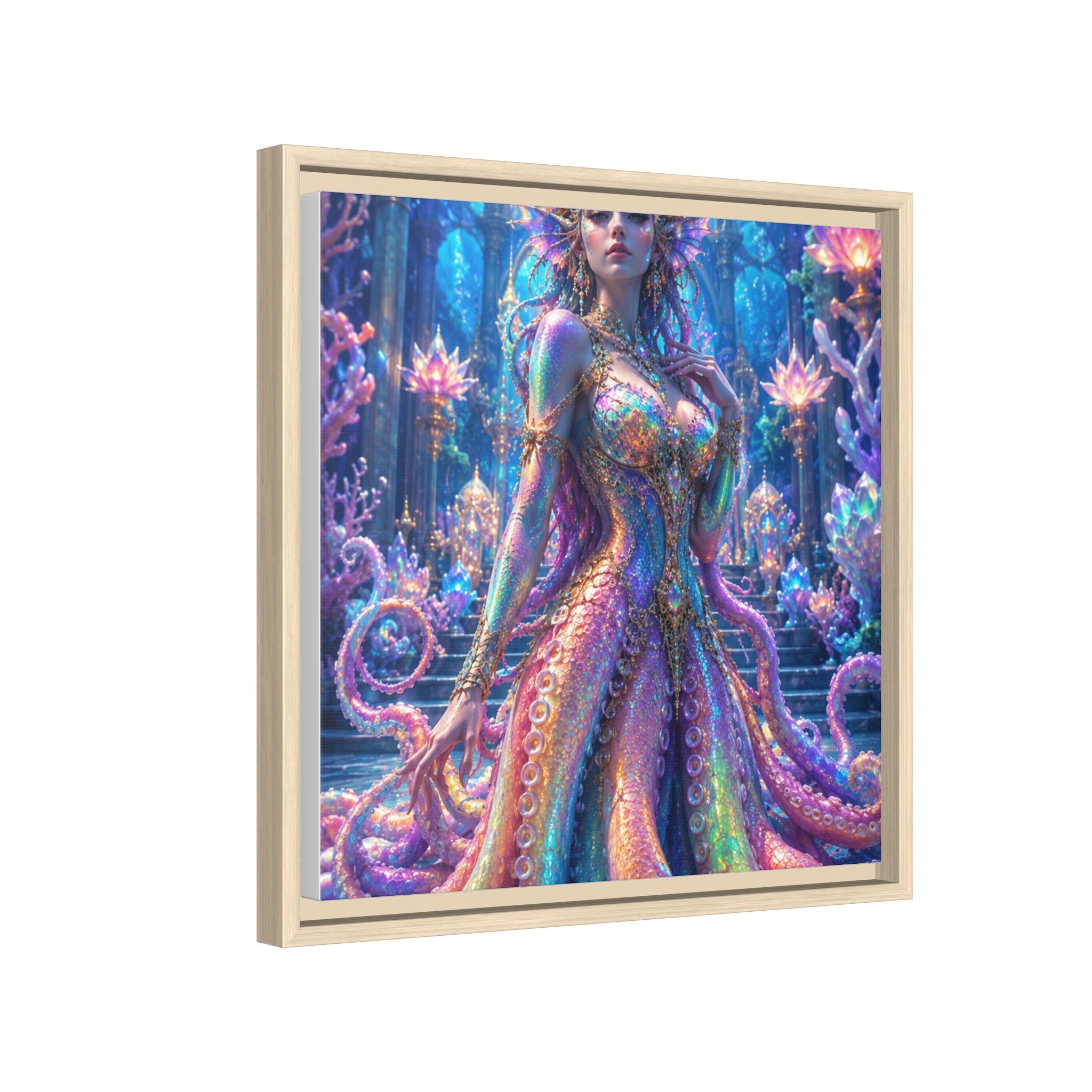 Rainbow Sea Empress Matte Canvas Print (Framed)
